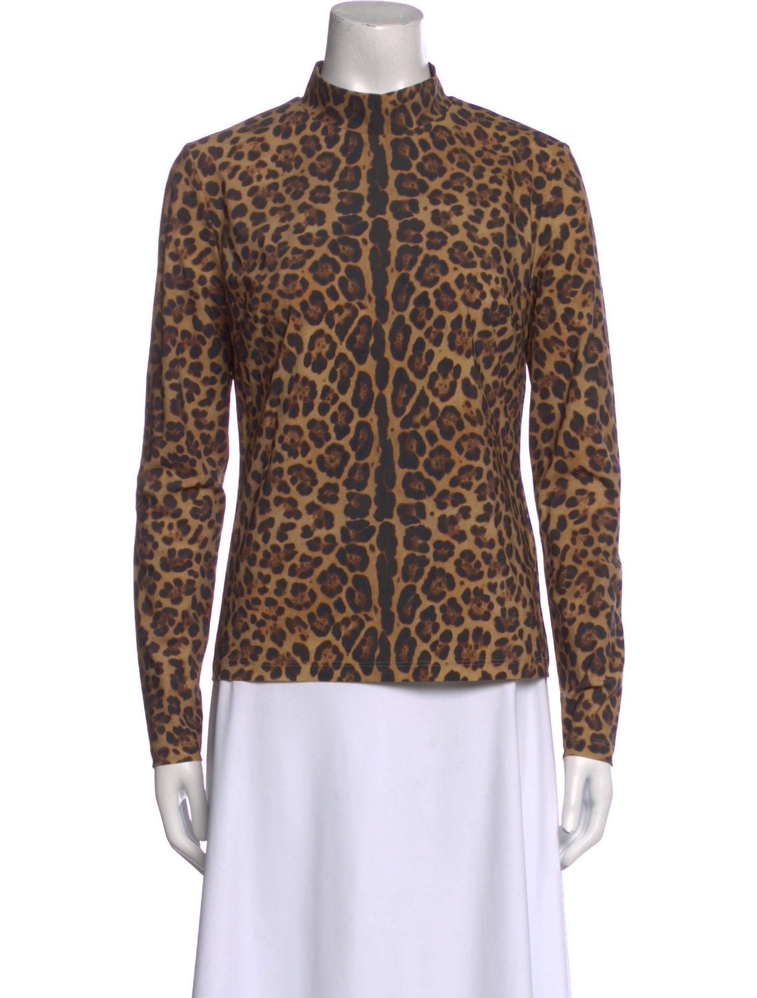 Valentino Nylon Animal Print Top