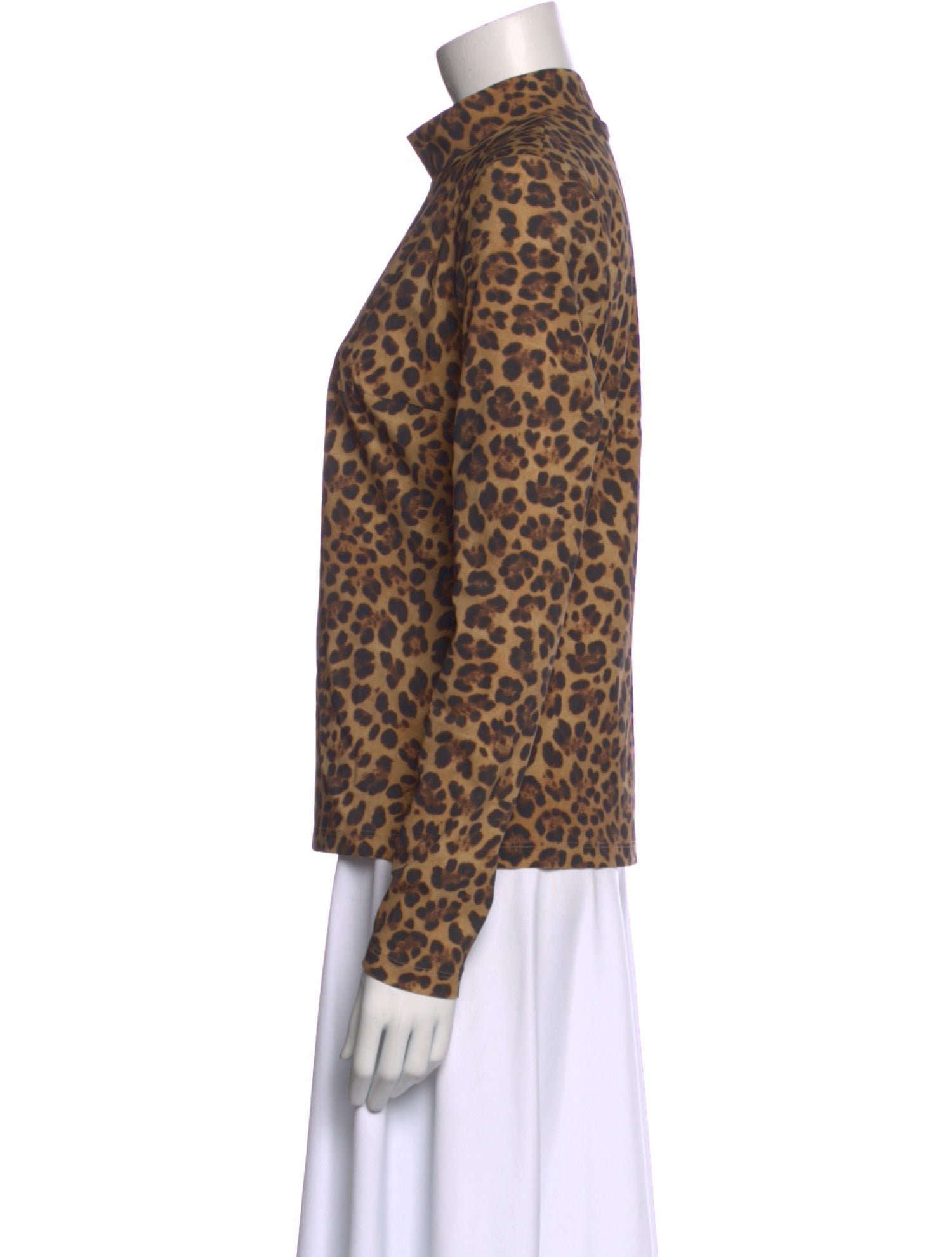 Valentino Nylon Animal Print Top