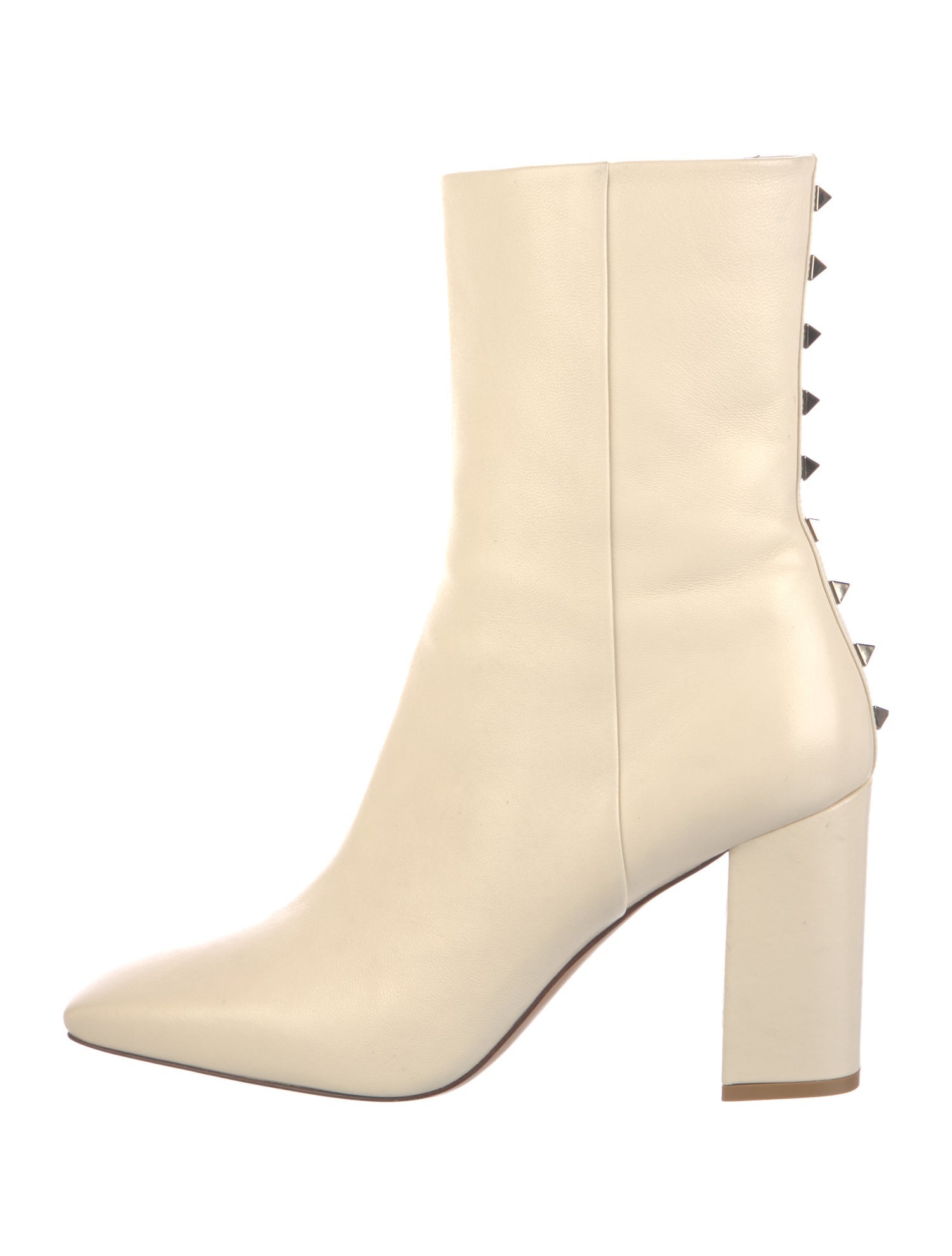 Valentino Rockstud Accents Leather Boots