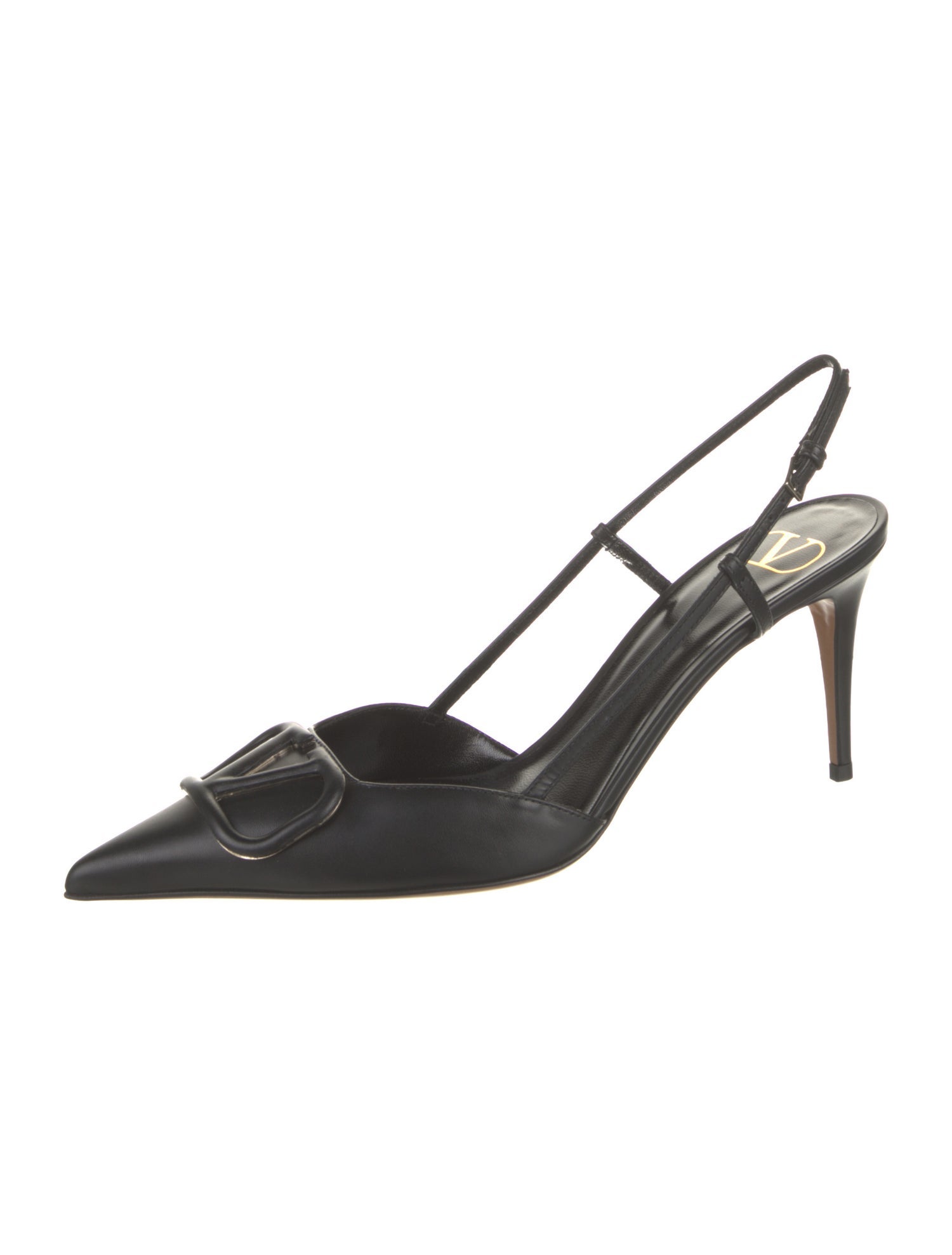 Valentino Leather Slingback Pumps
