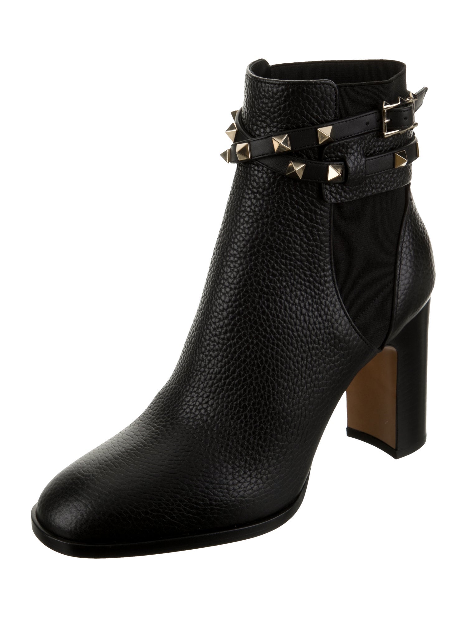Valentino Leather Studded Accents Boots w/ Tags