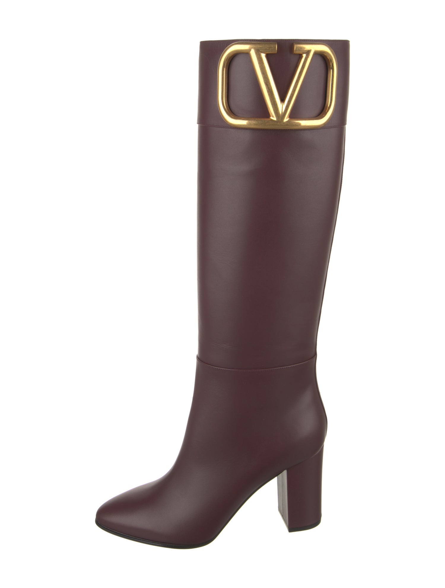 Valentino Leather Riding Boots