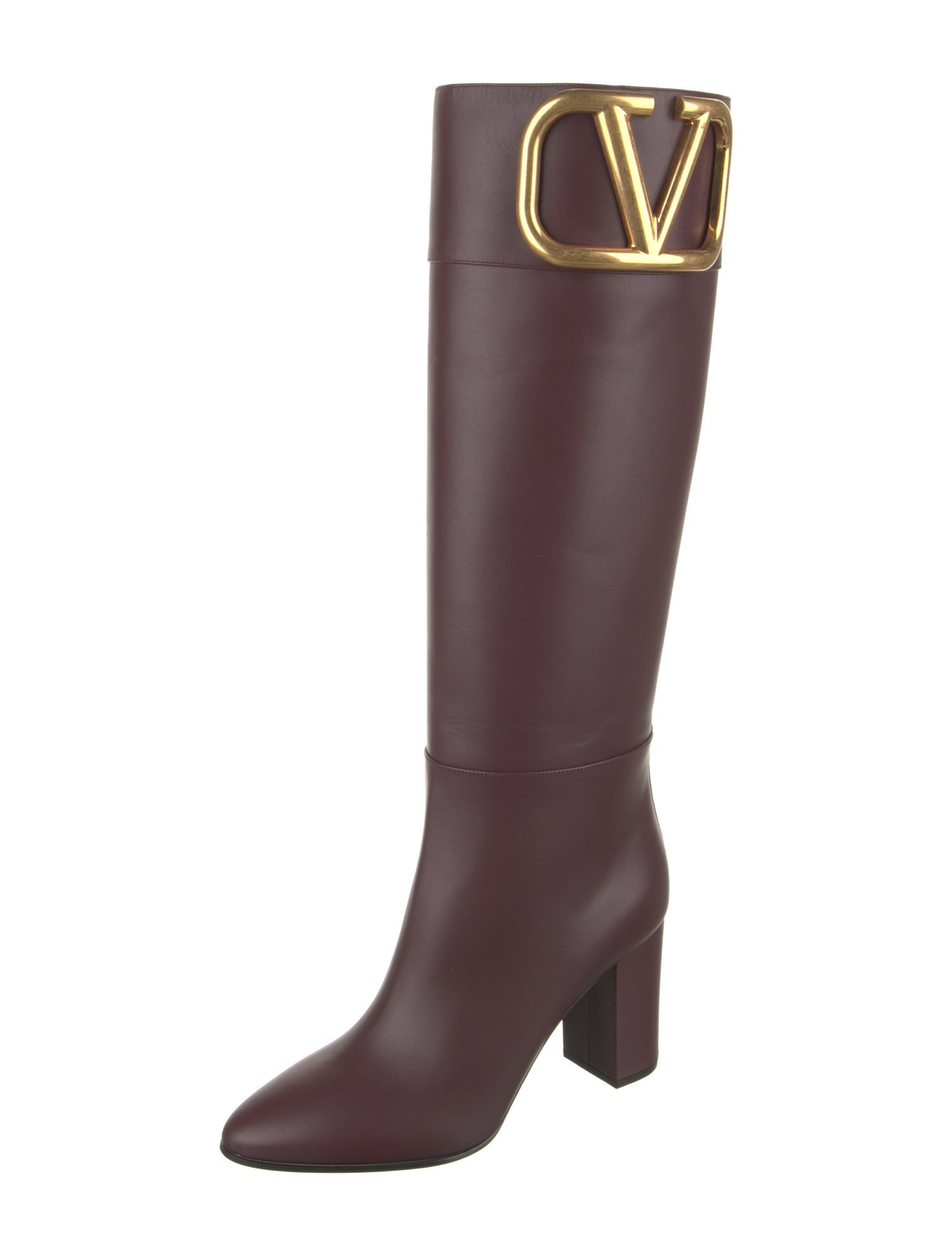 Valentino Leather Riding Boots