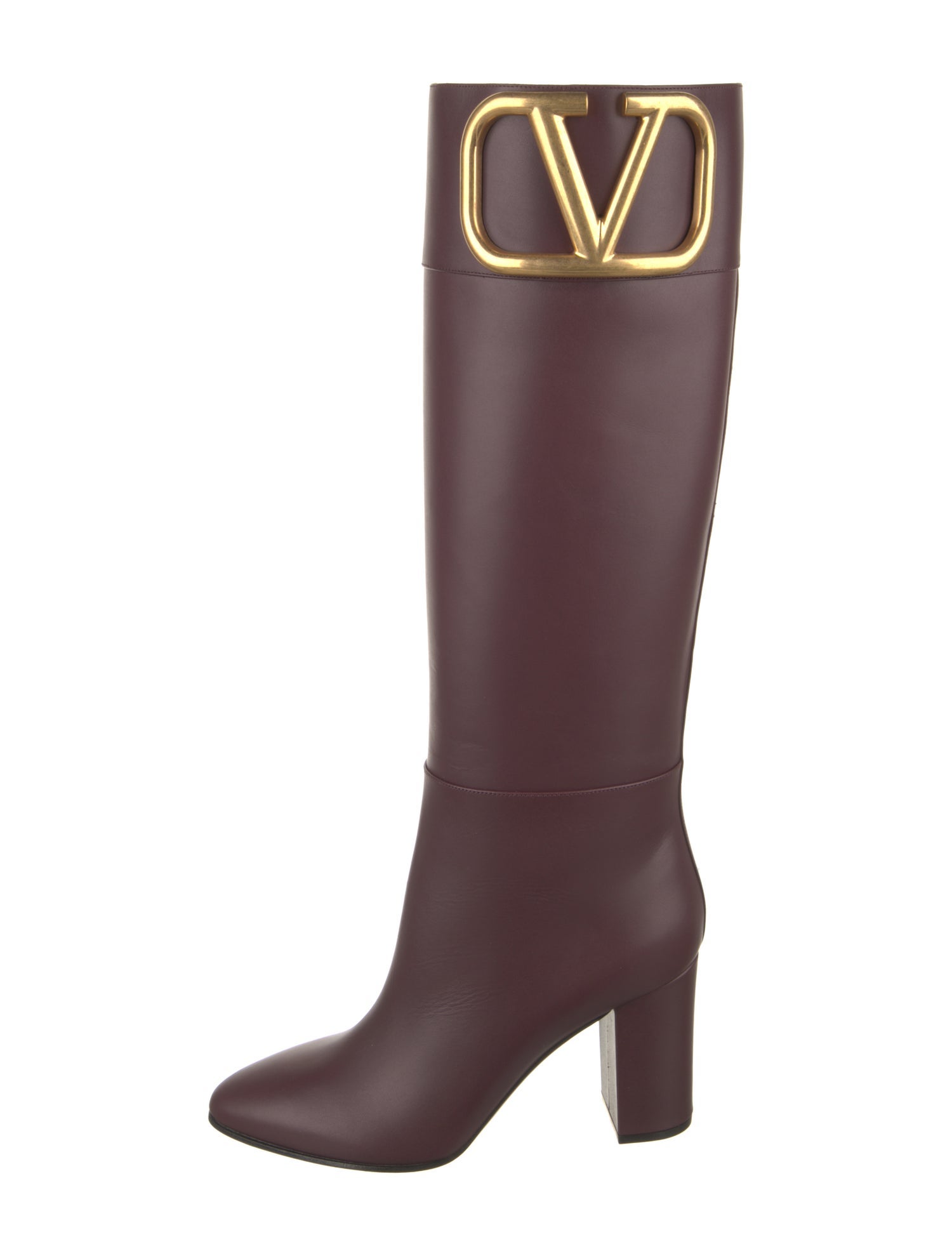 Valentino Leather Riding Boots