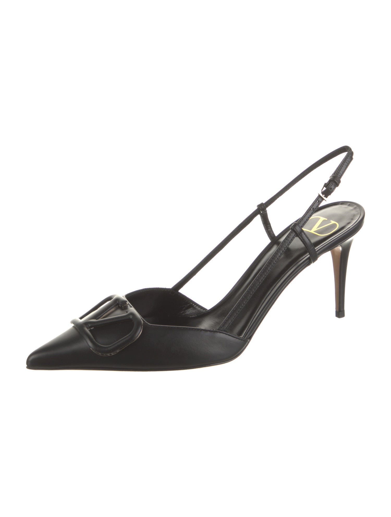 Valentino Leather Slingback Pumps