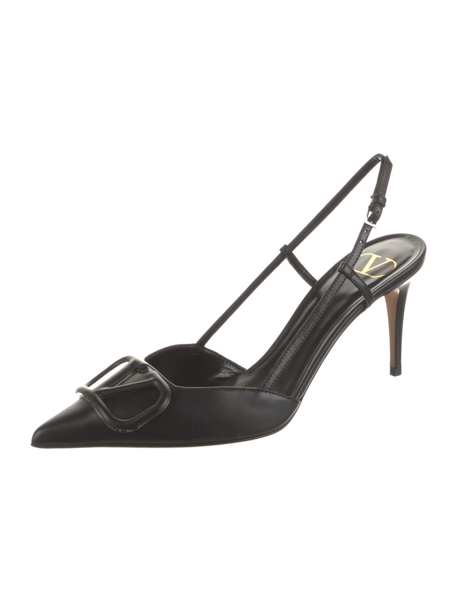 Valentino Leather Slingback Pumps