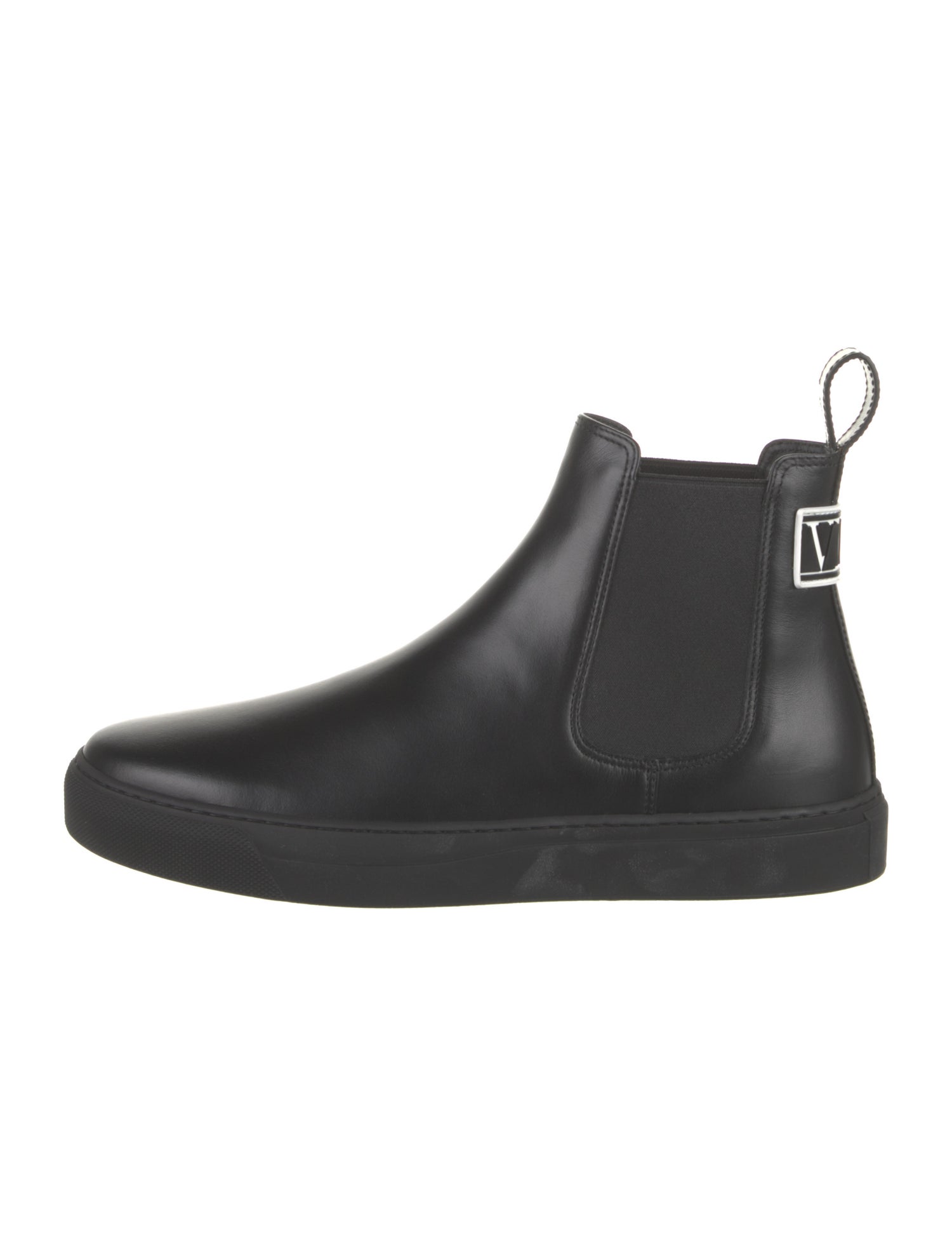 Valentino Leather Chelsea Boots