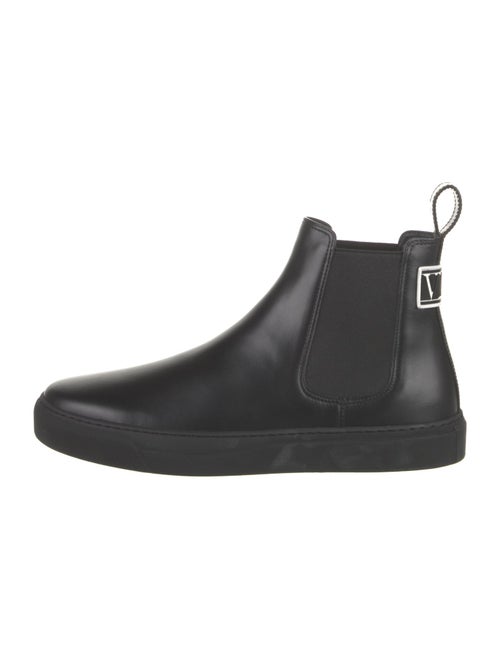 Valentino Leather Chelsea Boots
