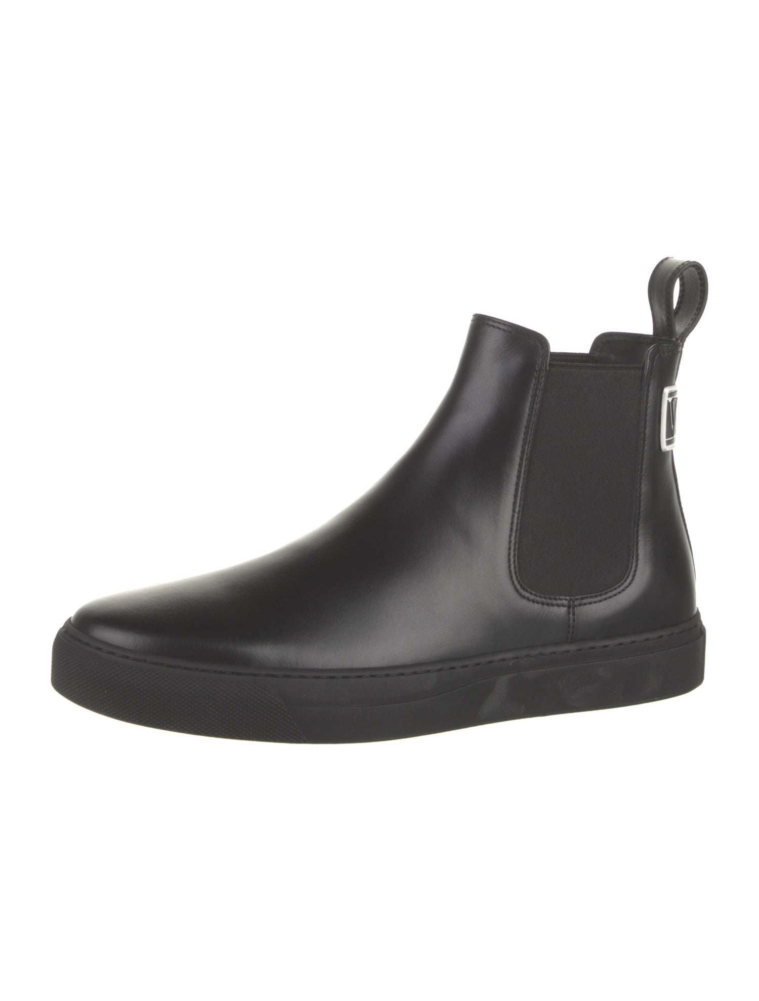 Valentino Leather Chelsea Boots