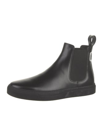 Valentino Leather Chelsea Boots