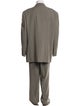 Valentino Wool Solid Two Piece Suit