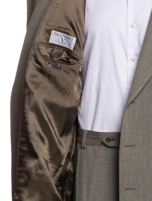 Valentino Wool Solid Two Piece Suit