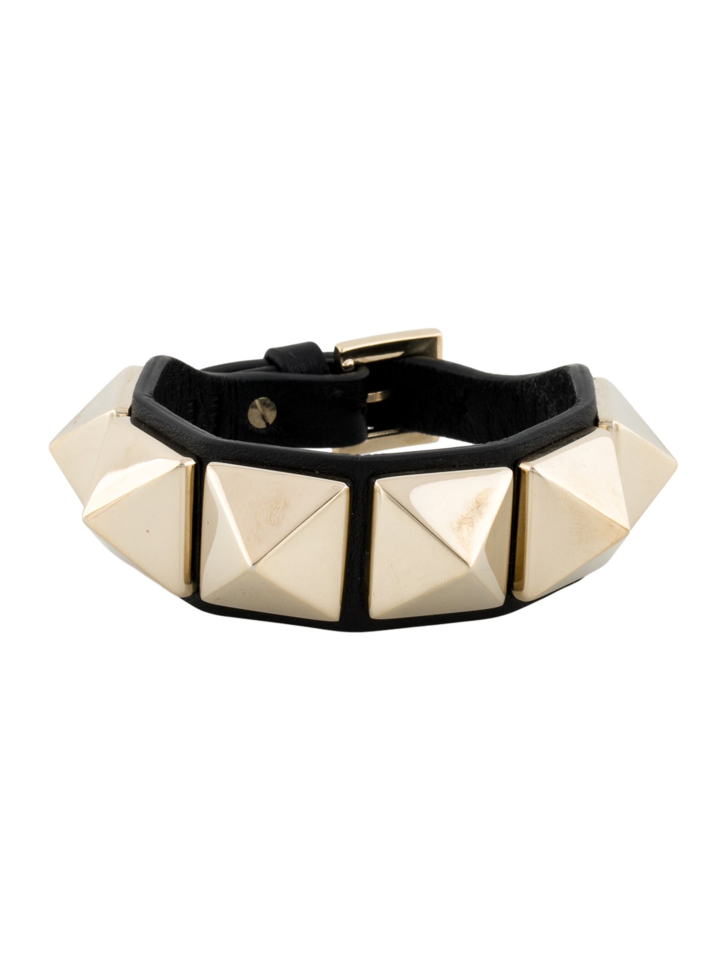 Valentino Leather 'Va Va Voom' Rockstud Wrap Bracelet