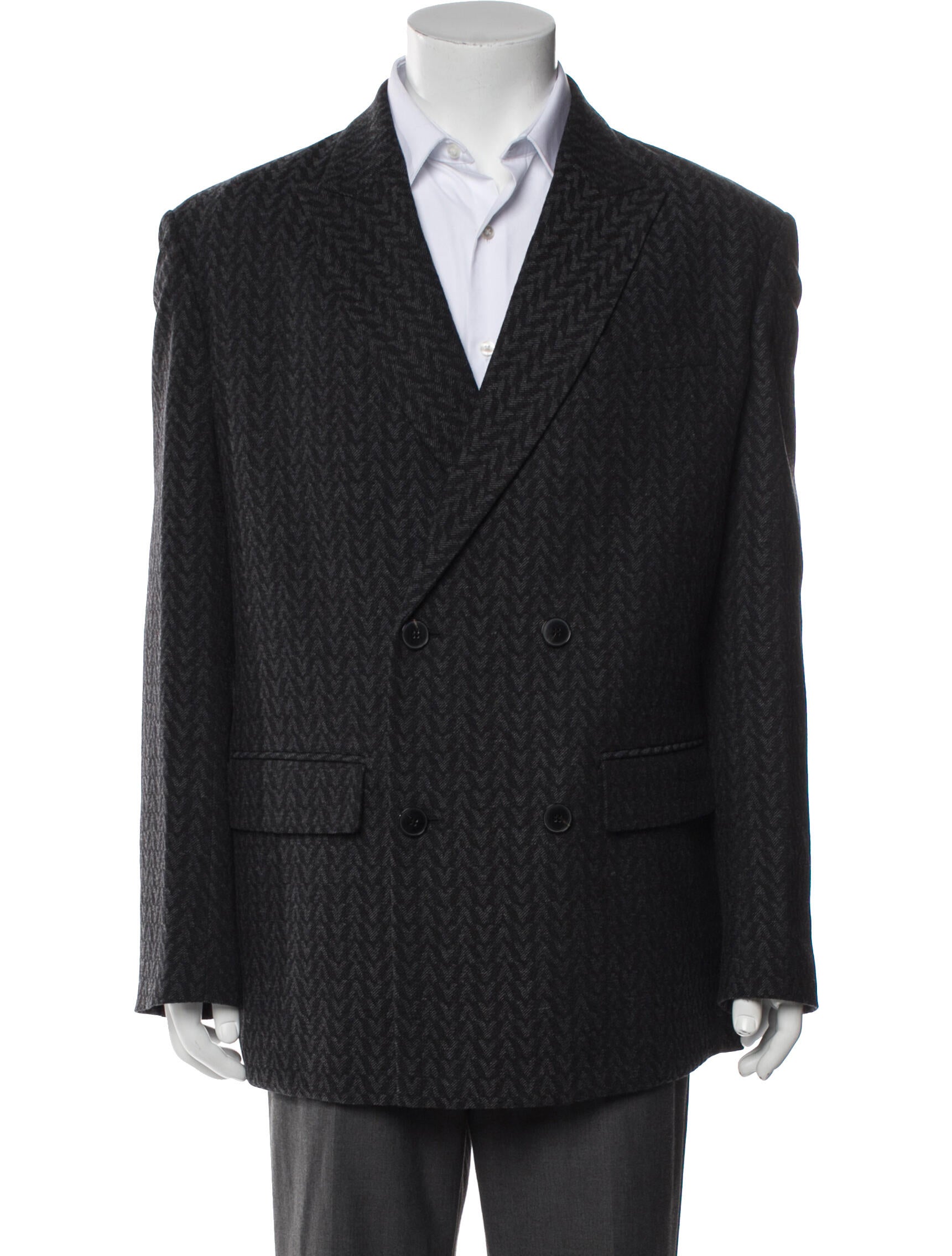 Valentino Virgin Wool Printed Blazer w/ Tags
