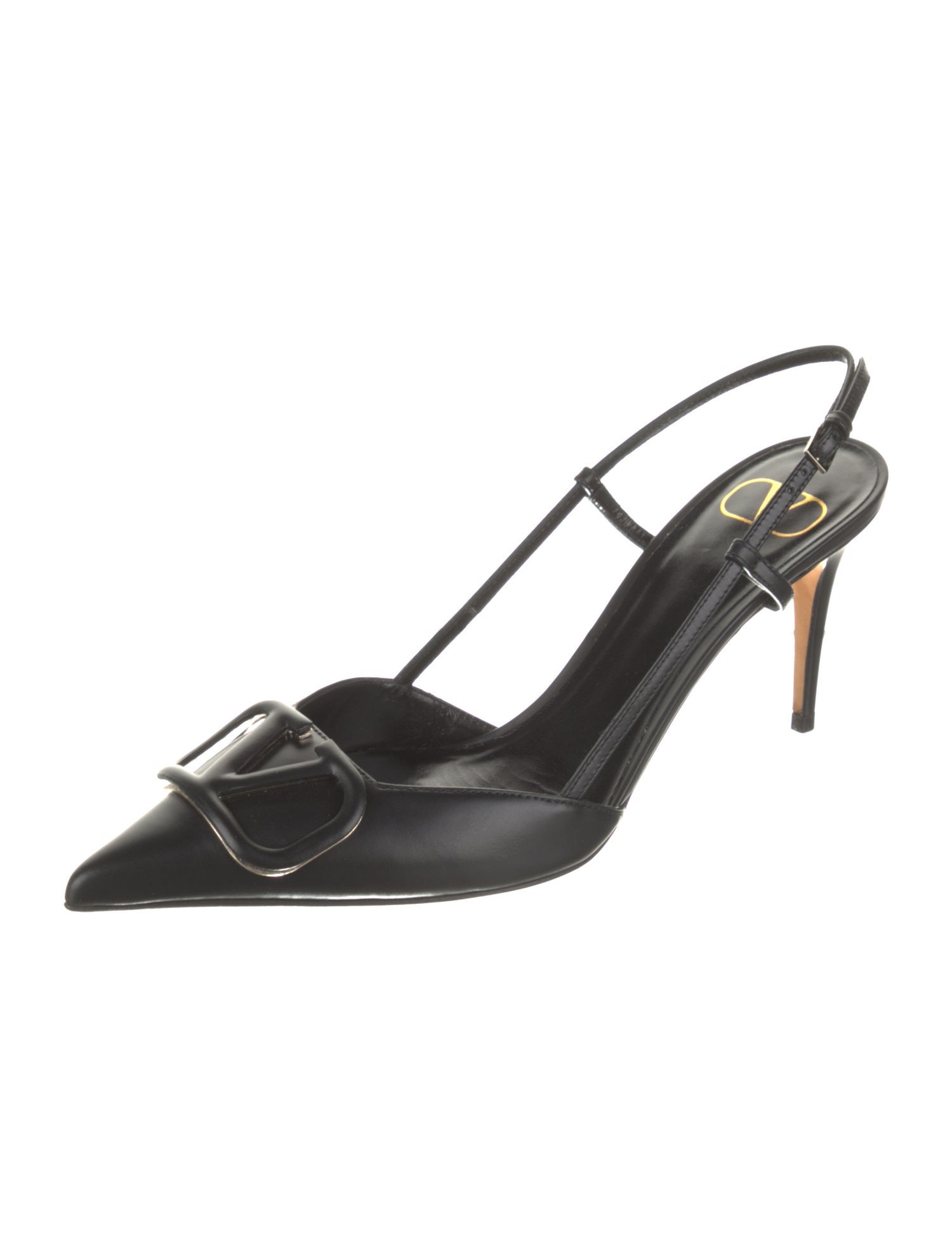 Valentino Leather Slingback Pumps