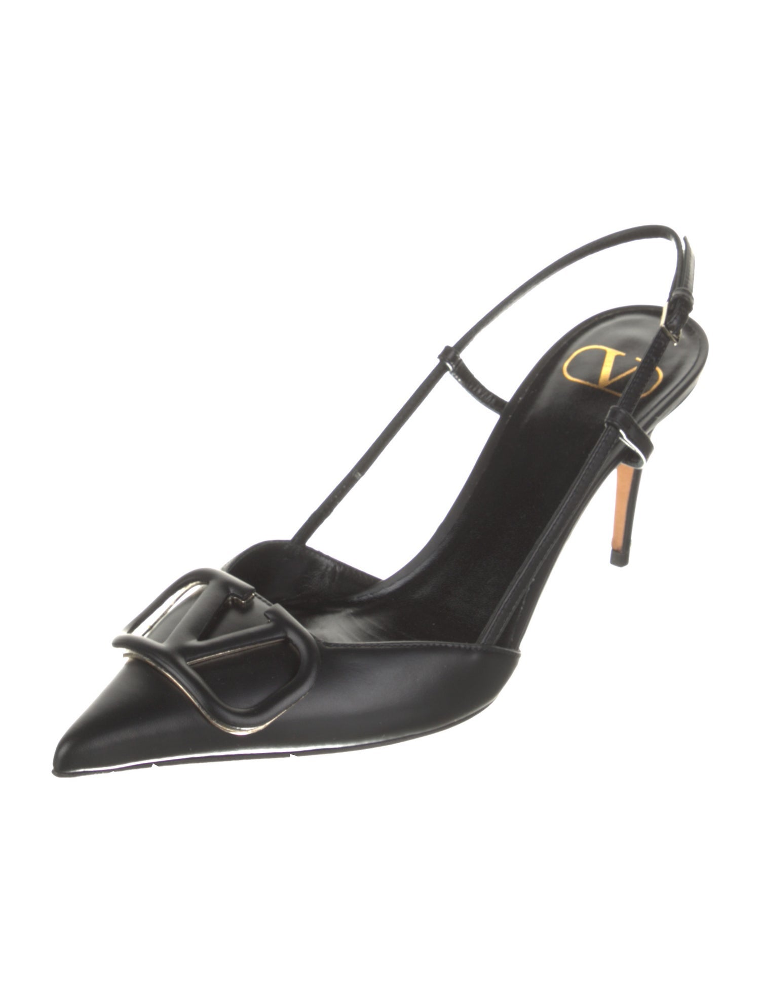 Valentino Leather Slingback Pumps