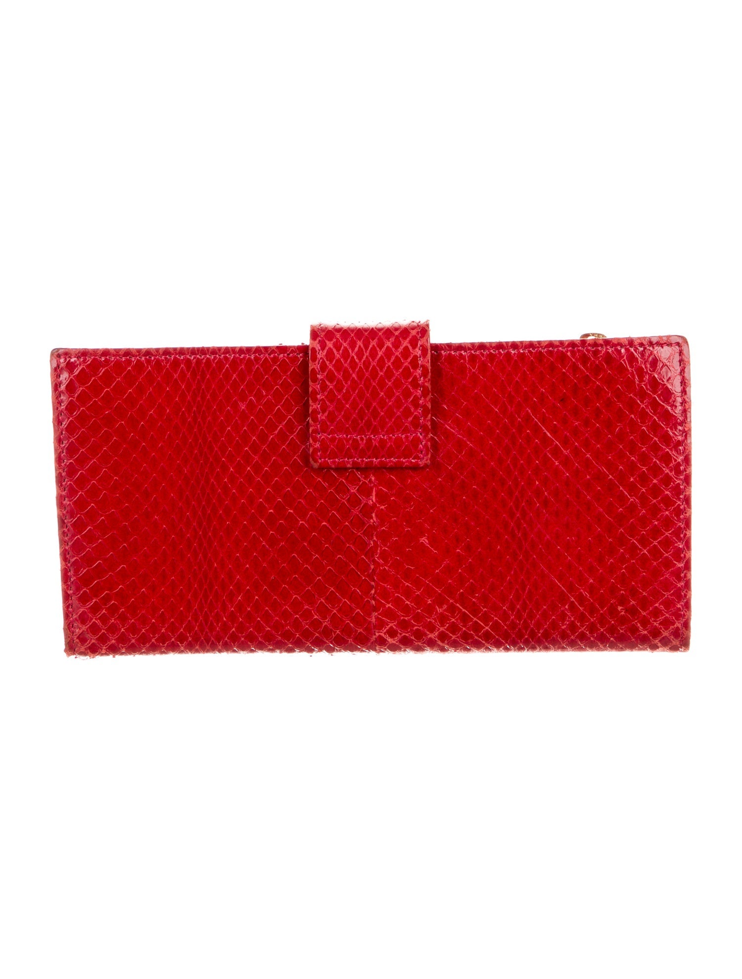 Valentino Snakeskin Continental Wallet