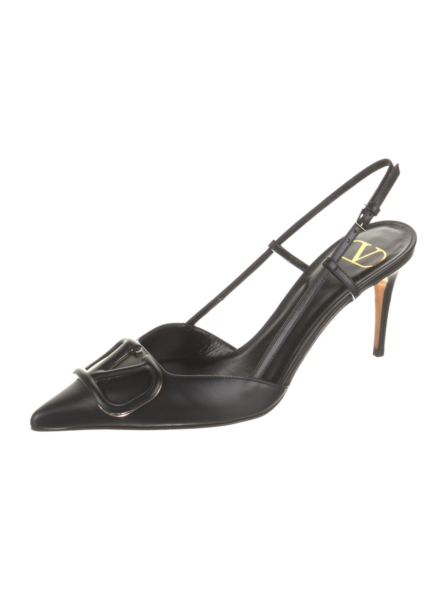 Valentino Leather Slingback Pumps