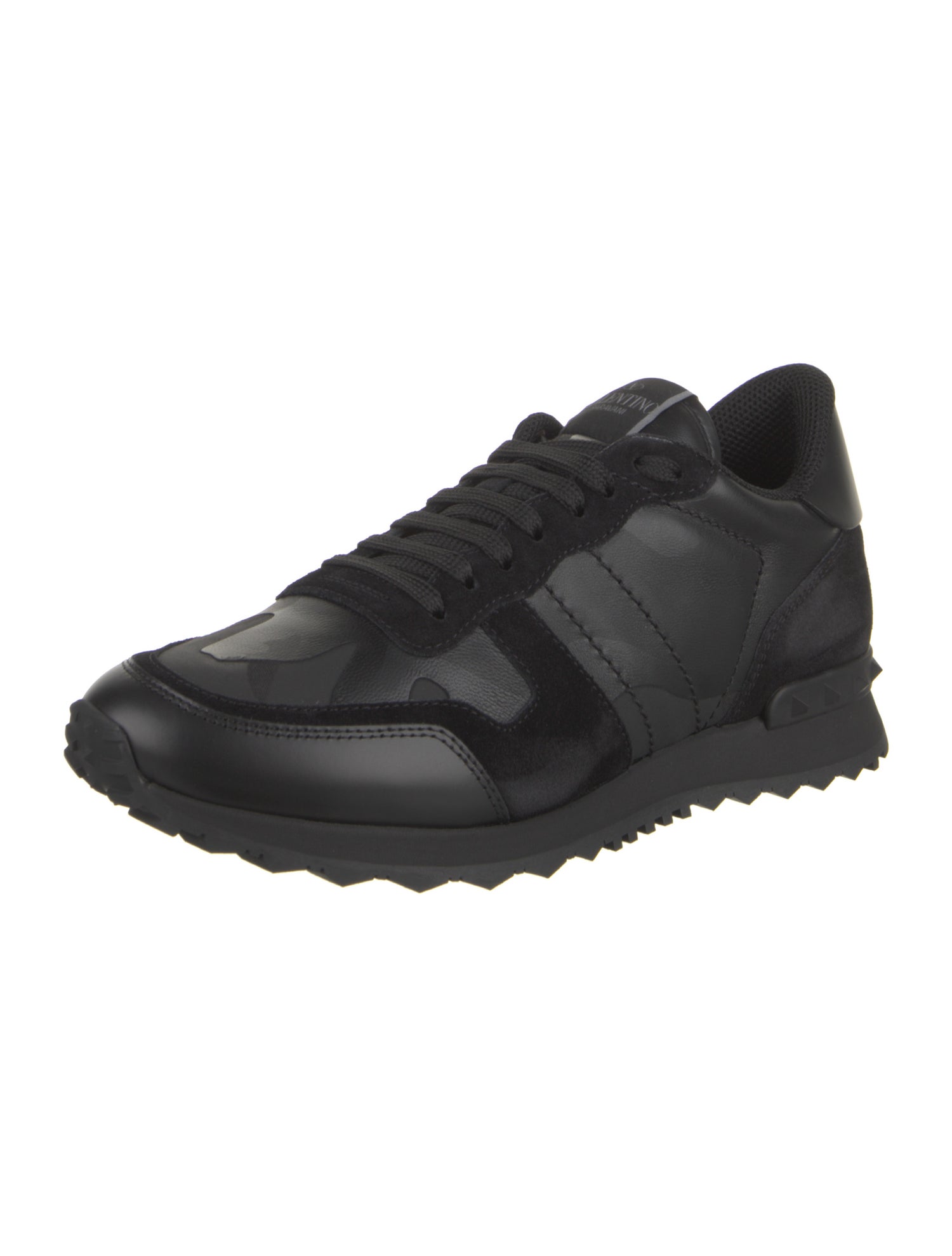 Valentino Rockstud Accents Leather Sneakers w/ Tags