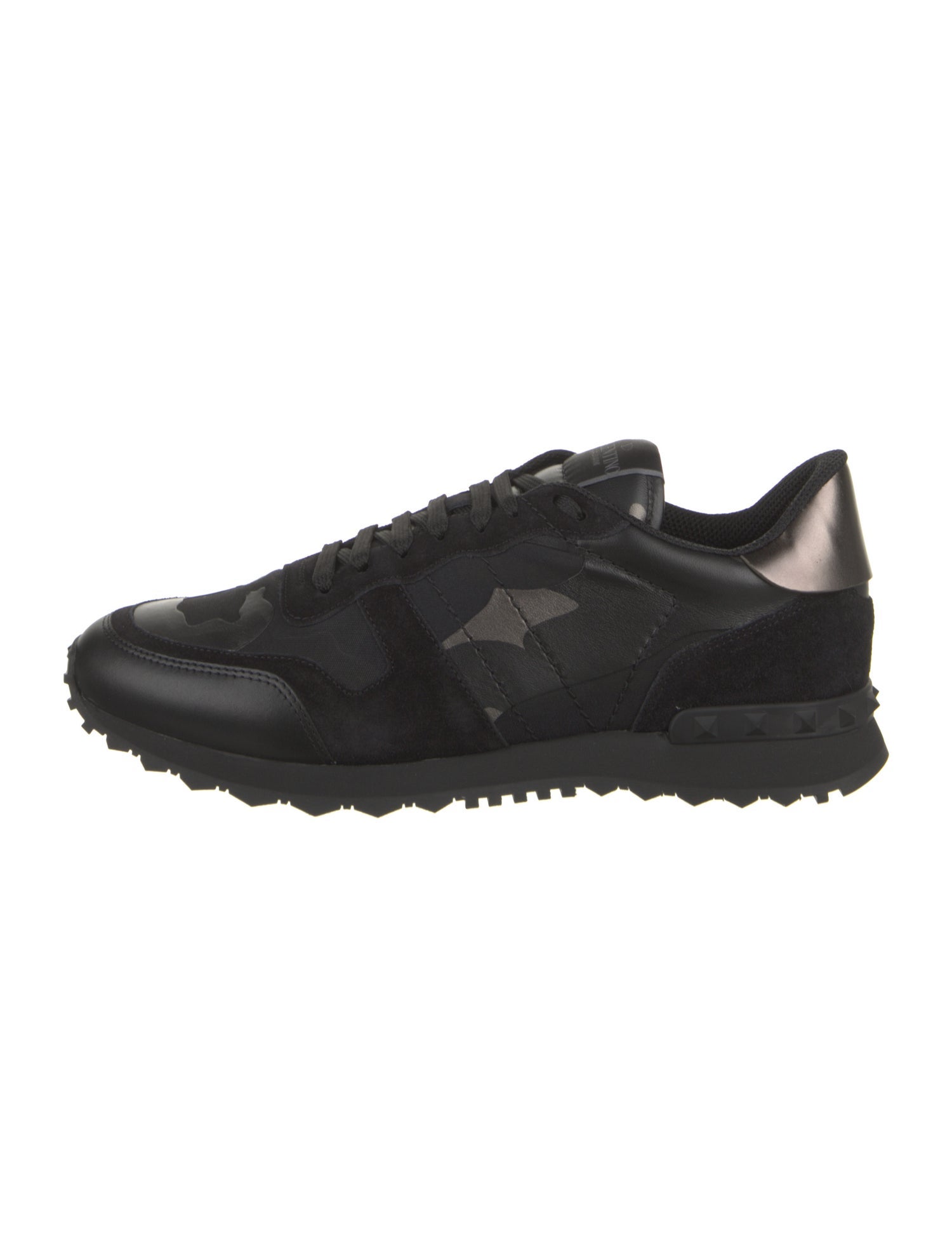 Valentino Canvas Printed Athletic Sneakers