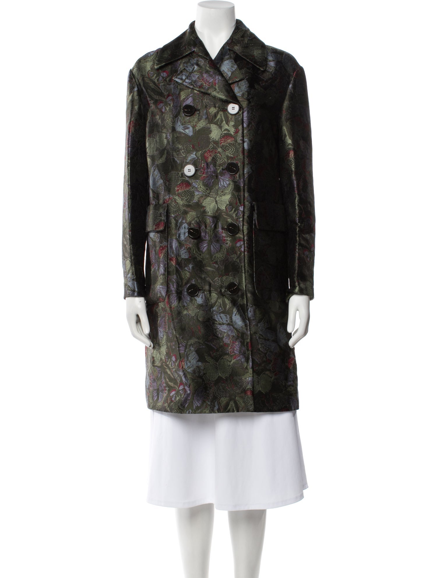 Valentino Wool Printed Coat