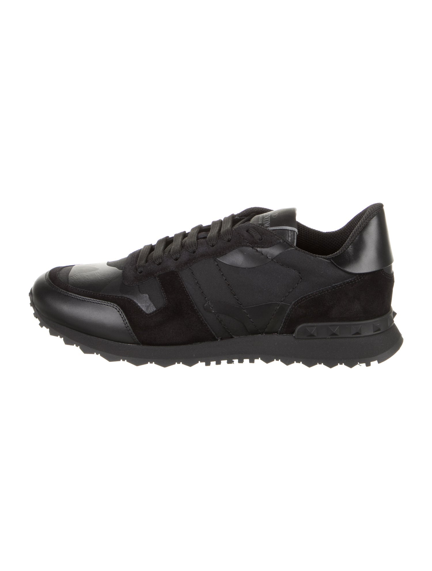 Valentino Canvas Studded Accents Sneakers