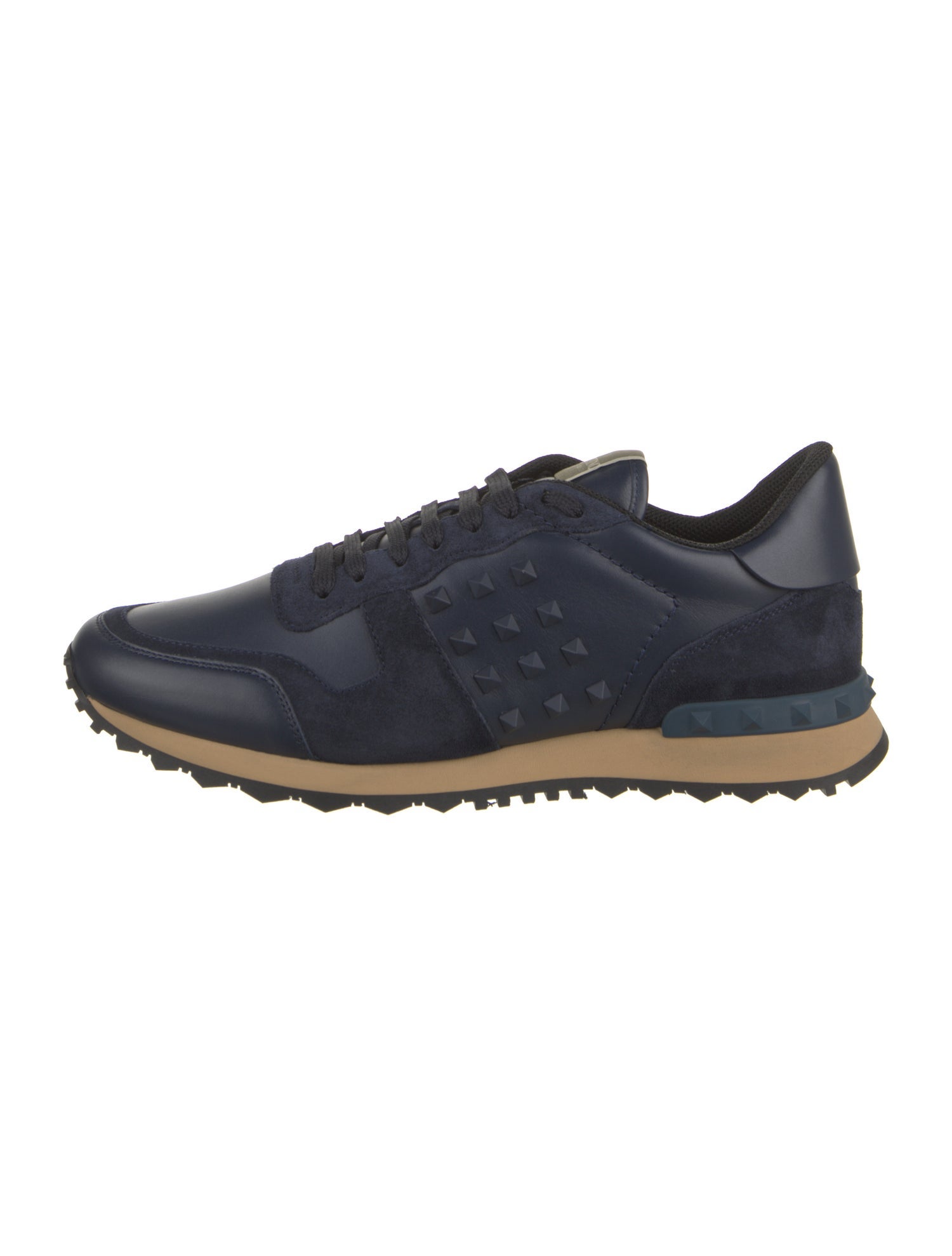 Valentino Canvas Studded Accents Sneakers