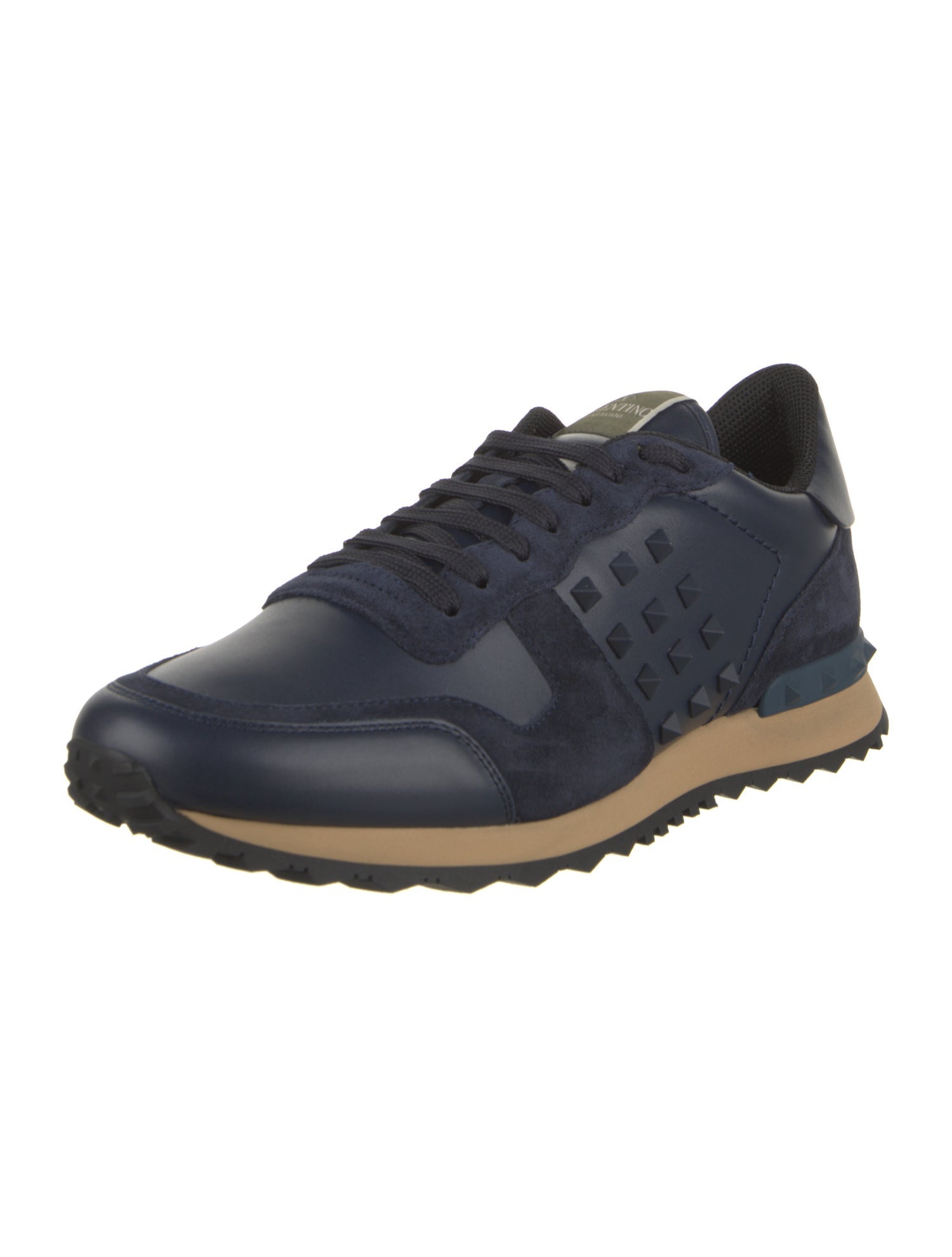 Valentino Canvas Studded Accents Sneakers