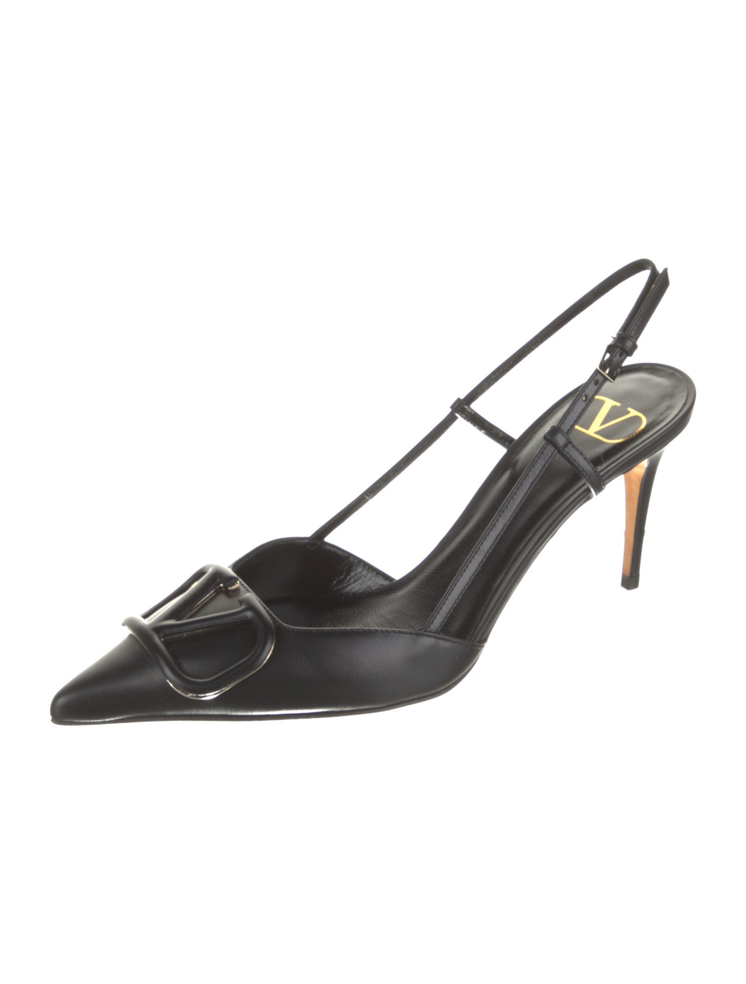 Valentino Leather Slingback Pumps