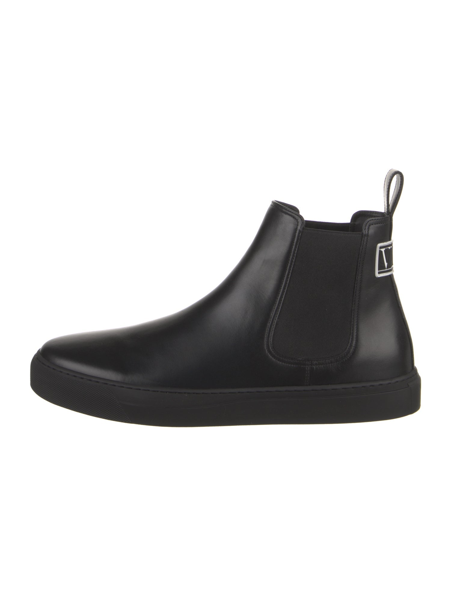 Valentino Leather Chelsea Boots