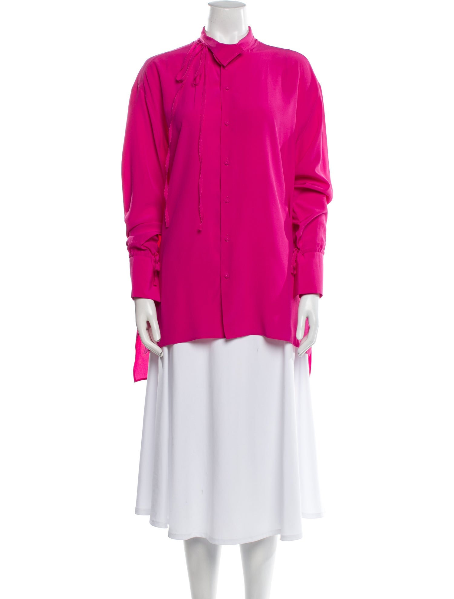 Valentino Silk Mock Neck Sweatshirt