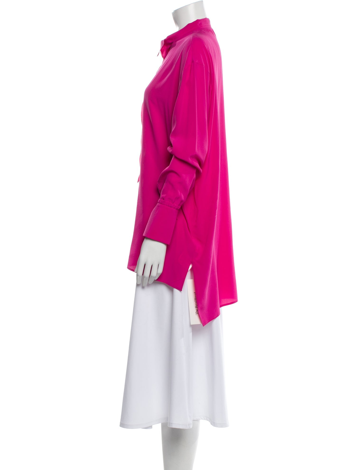 Valentino Silk Mock Neck Sweatshirt