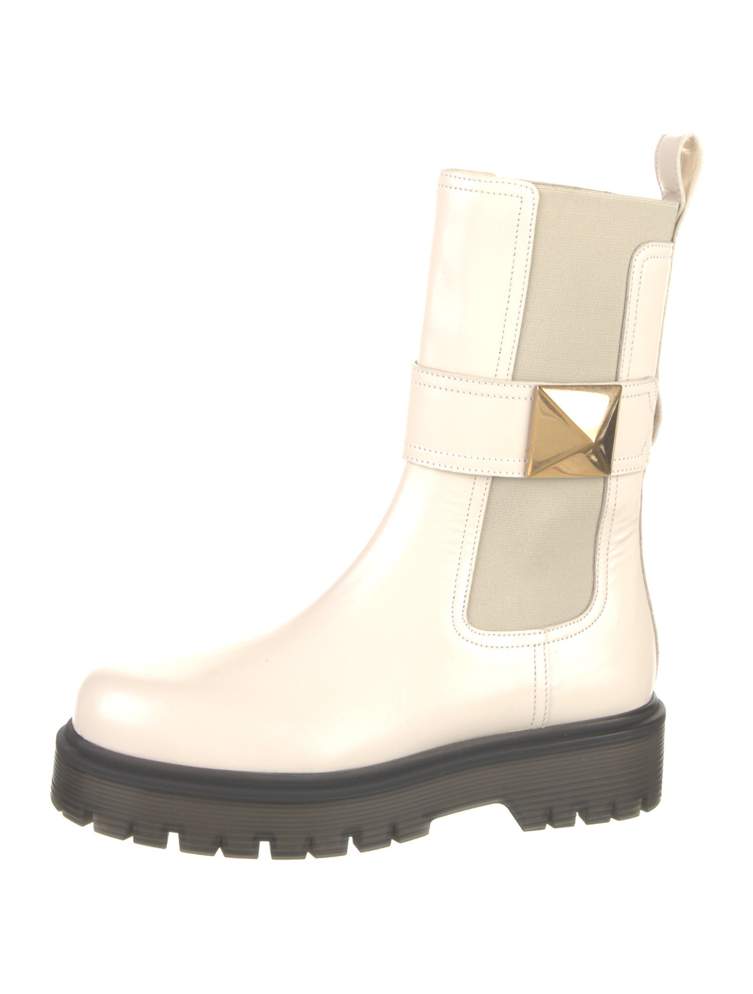 Valentino Leather Chelsea Boots