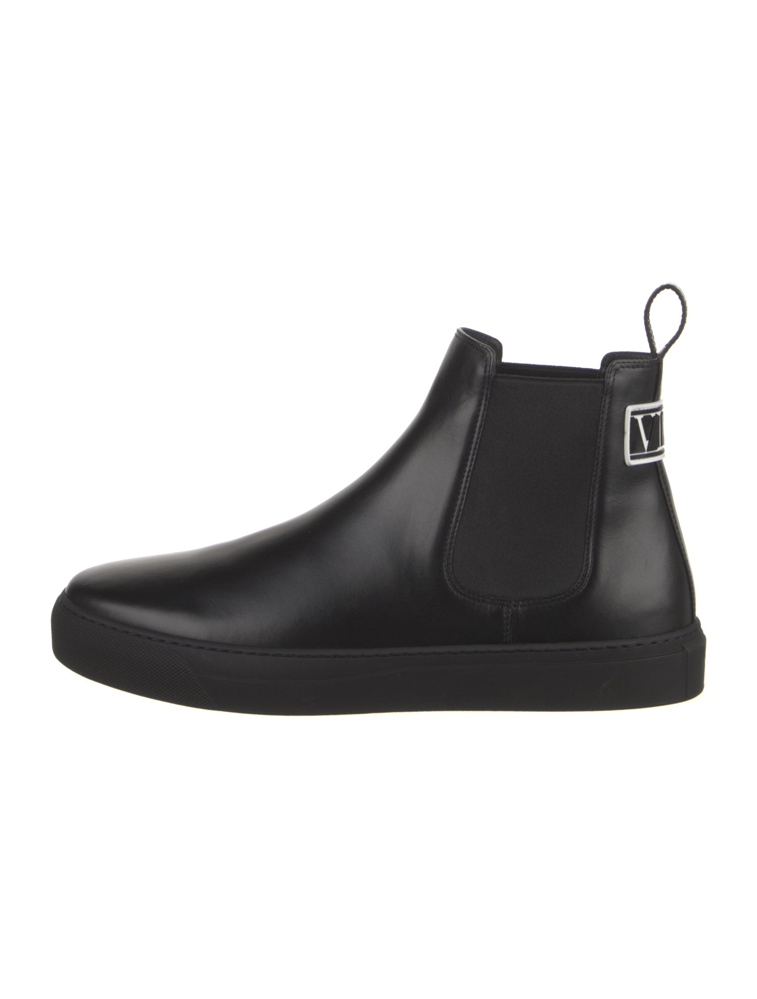 Valentino Leather Chelsea Boots