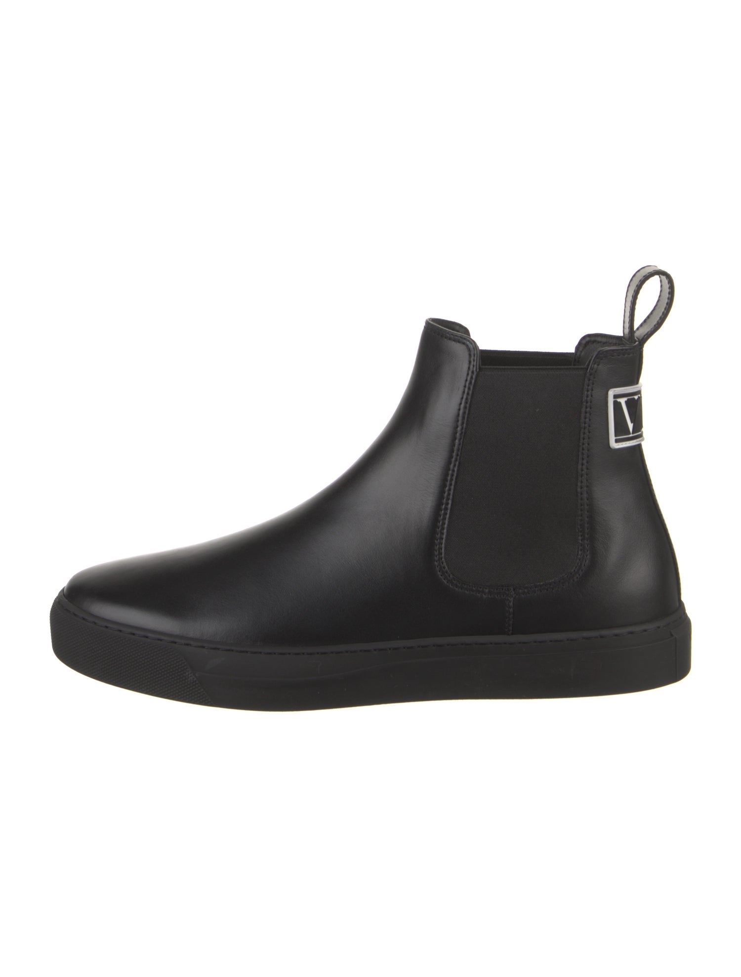 Valentino Leather Chelsea Boots