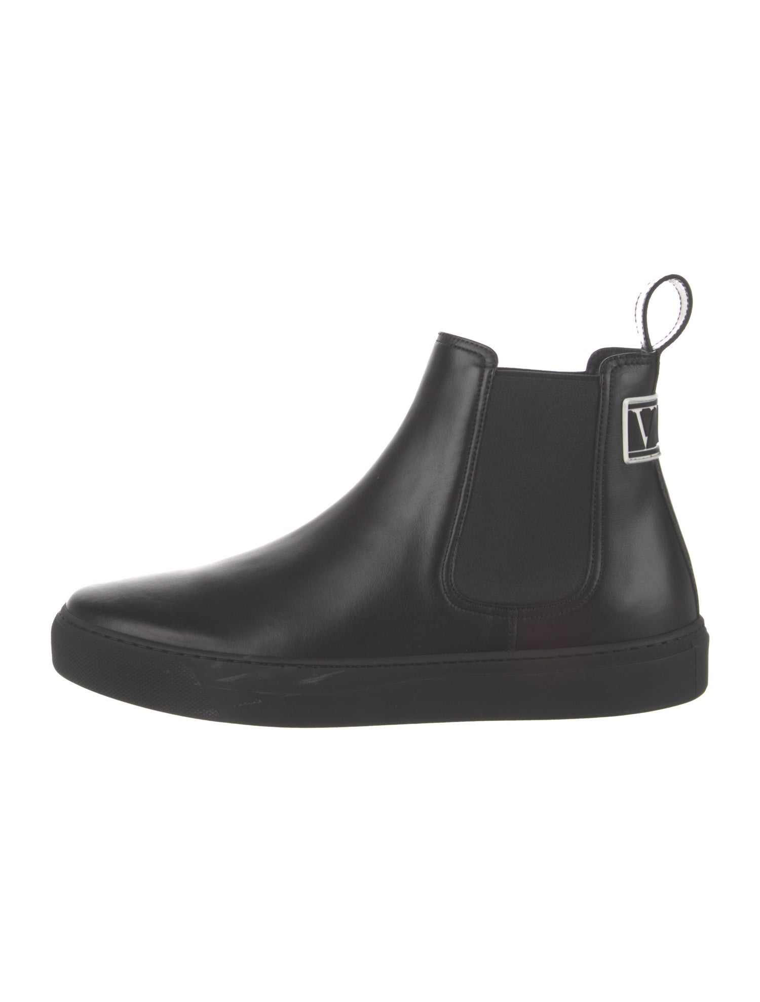 Valentino Leather Chelsea Boots
