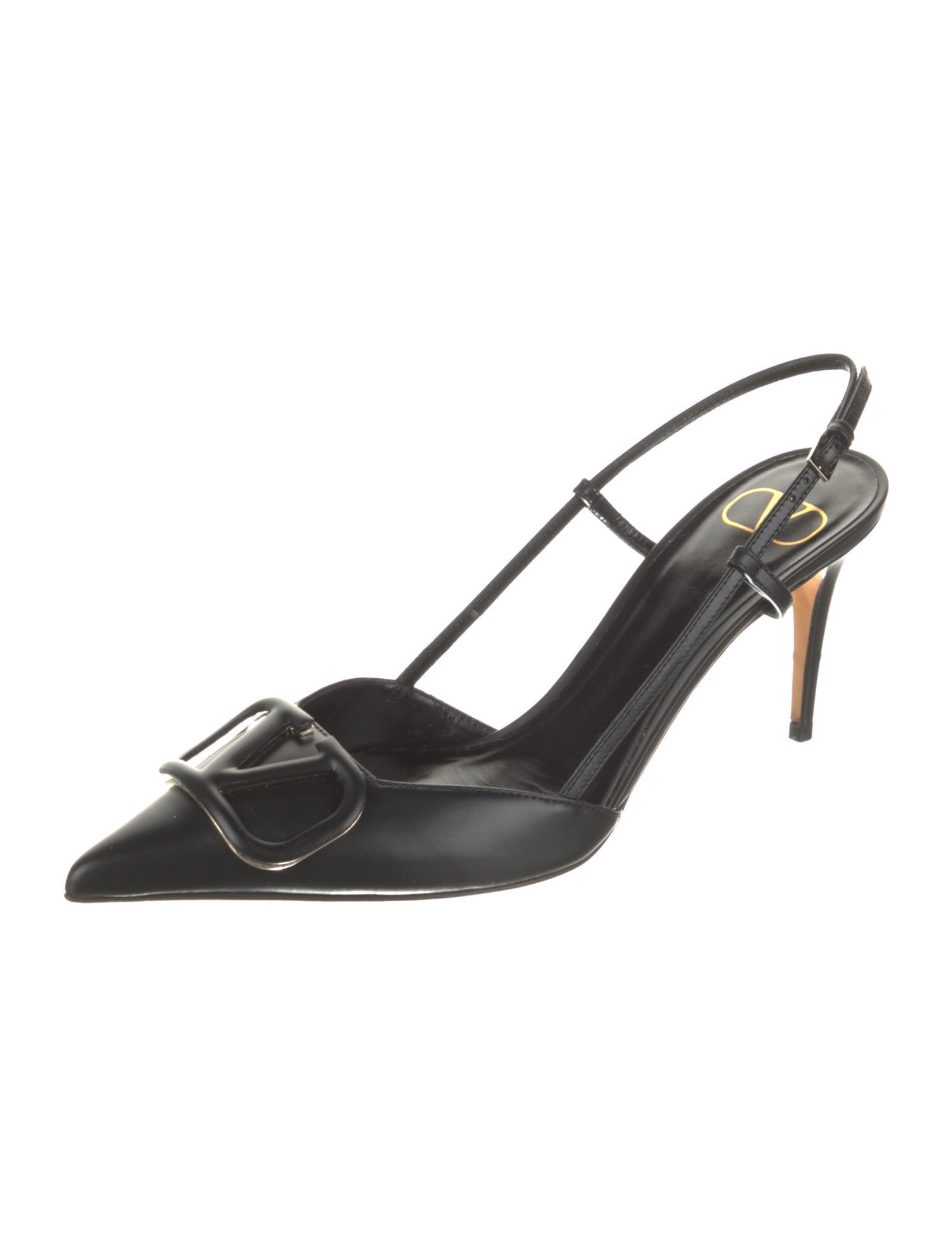Valentino Leather Slingback Pumps