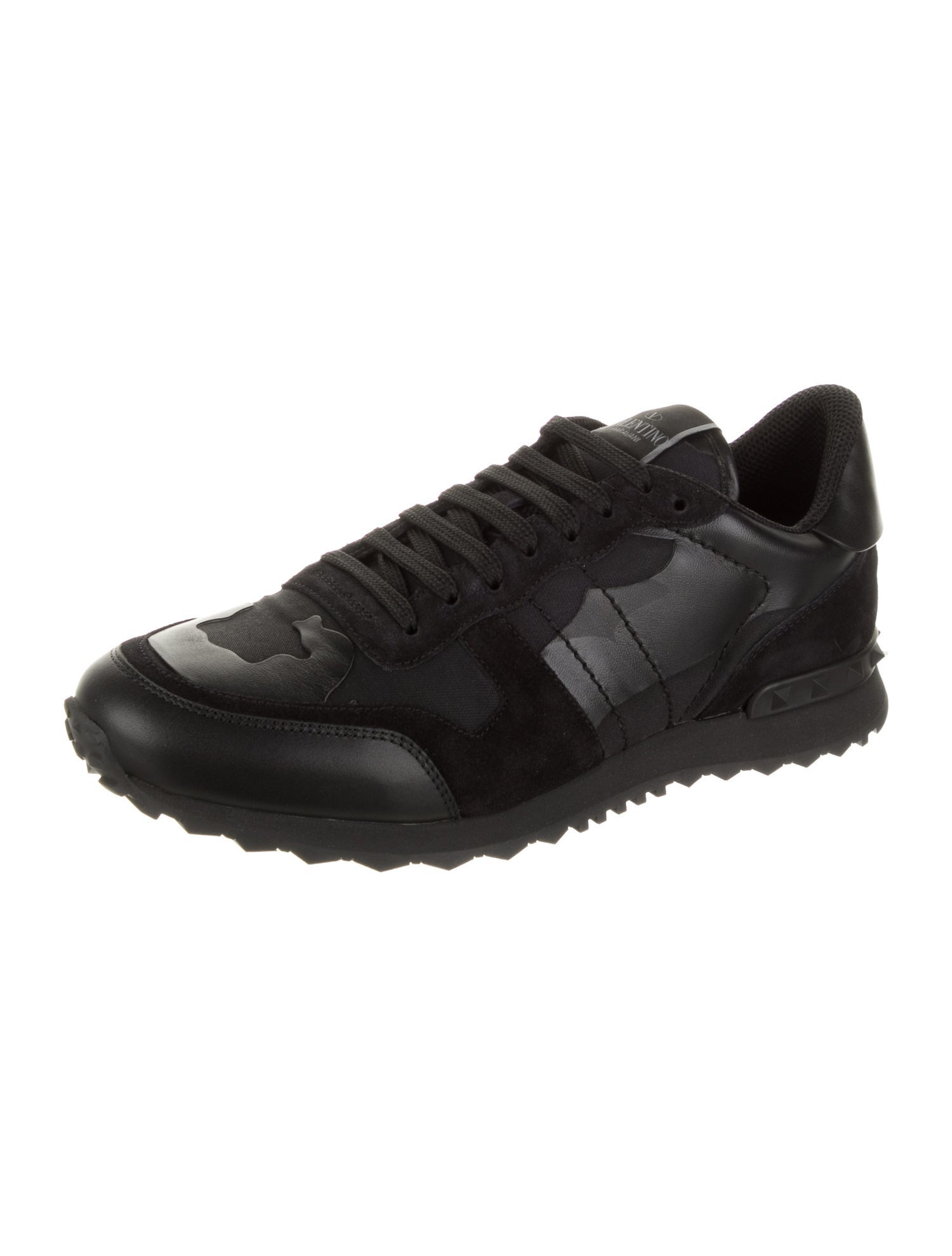 Valentino Leather Athletic Sneakers