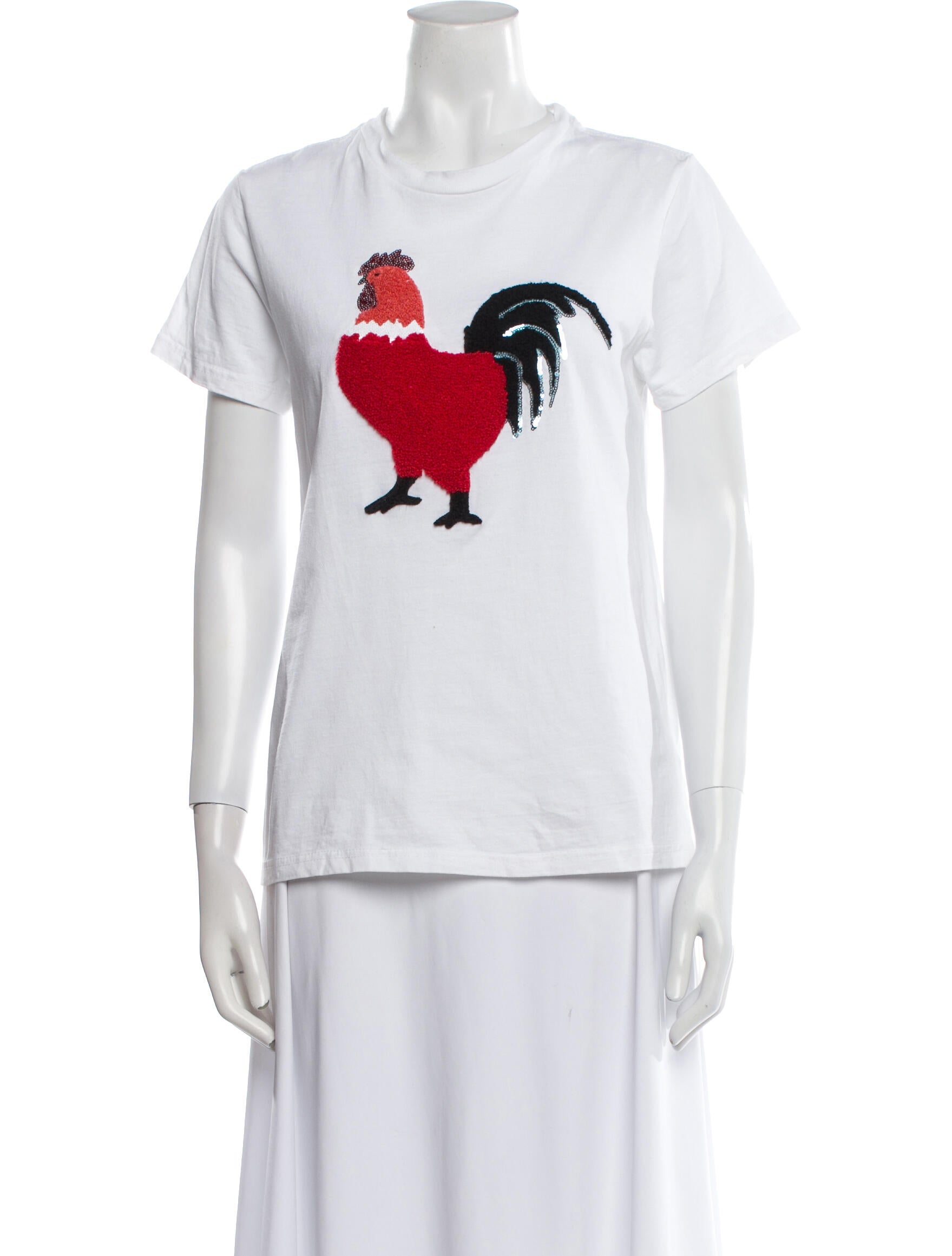 Valentino Silk Graphic Print T-Shirt