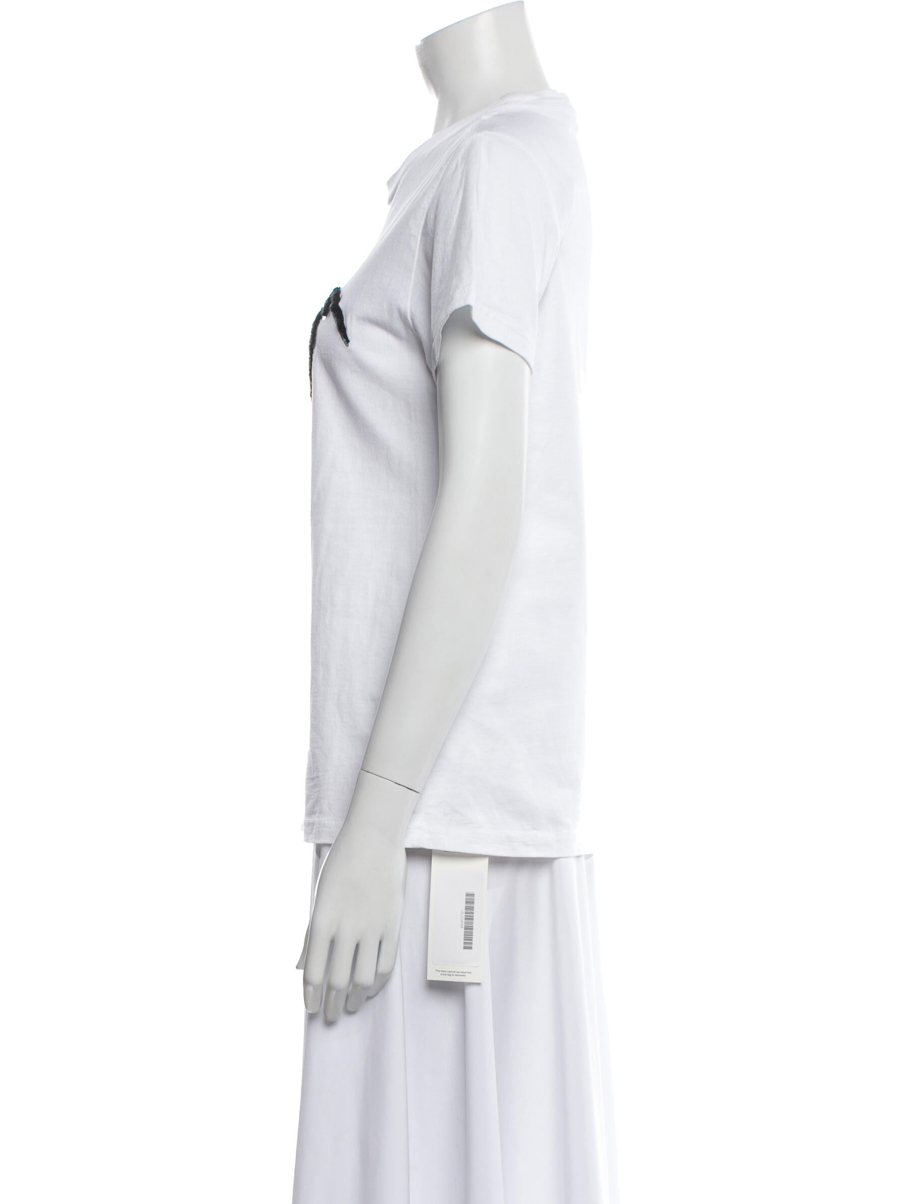 Valentino Silk Graphic Print T-Shirt