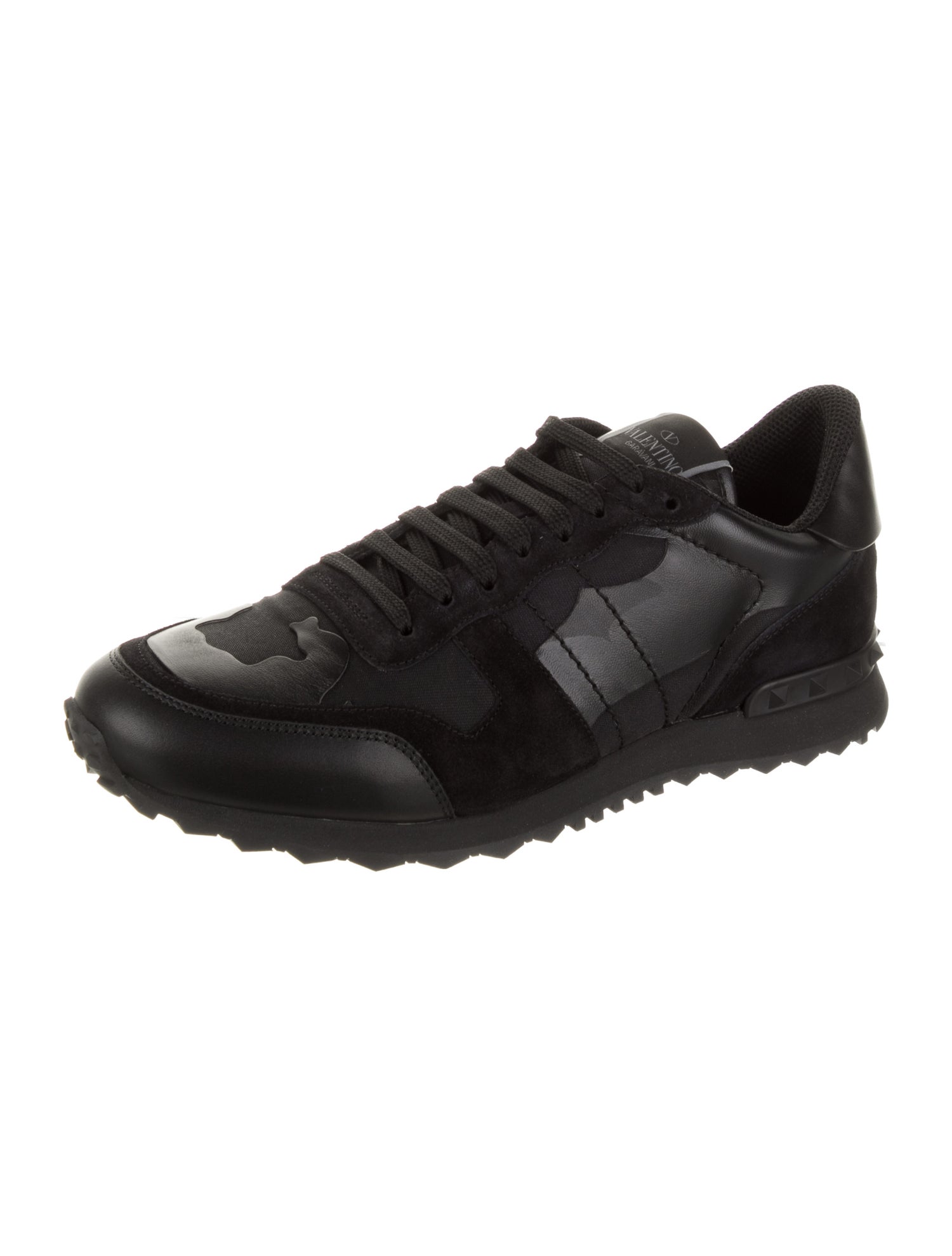 Valentino Leather Athletic Sneakers