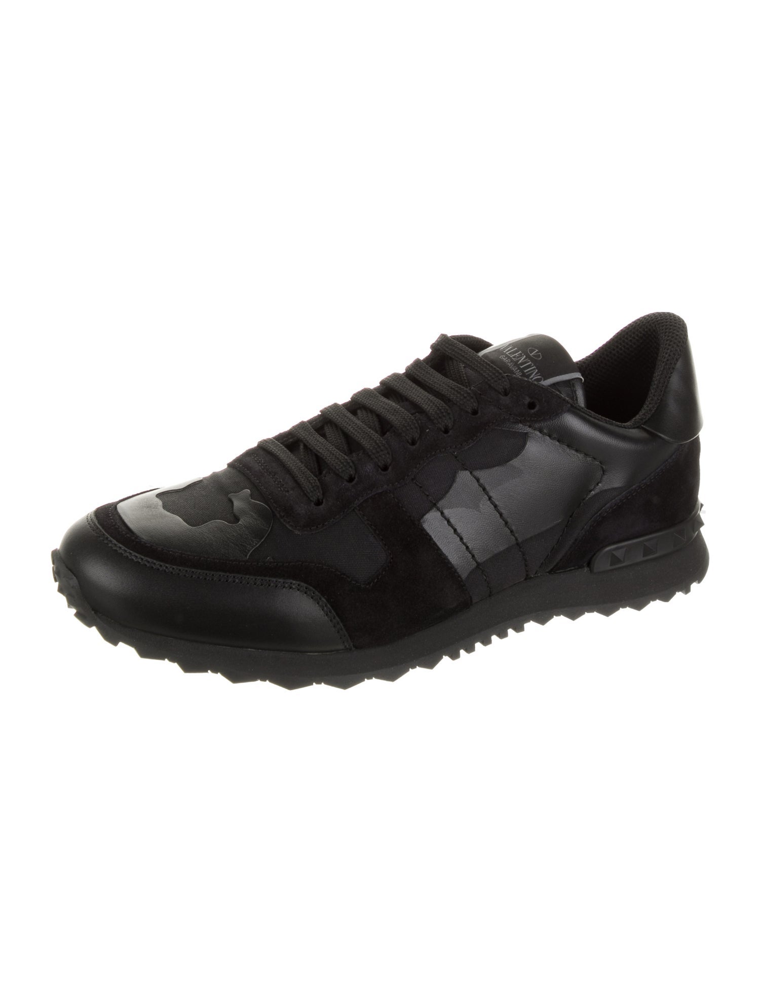 Valentino Leather Athletic Sneakers