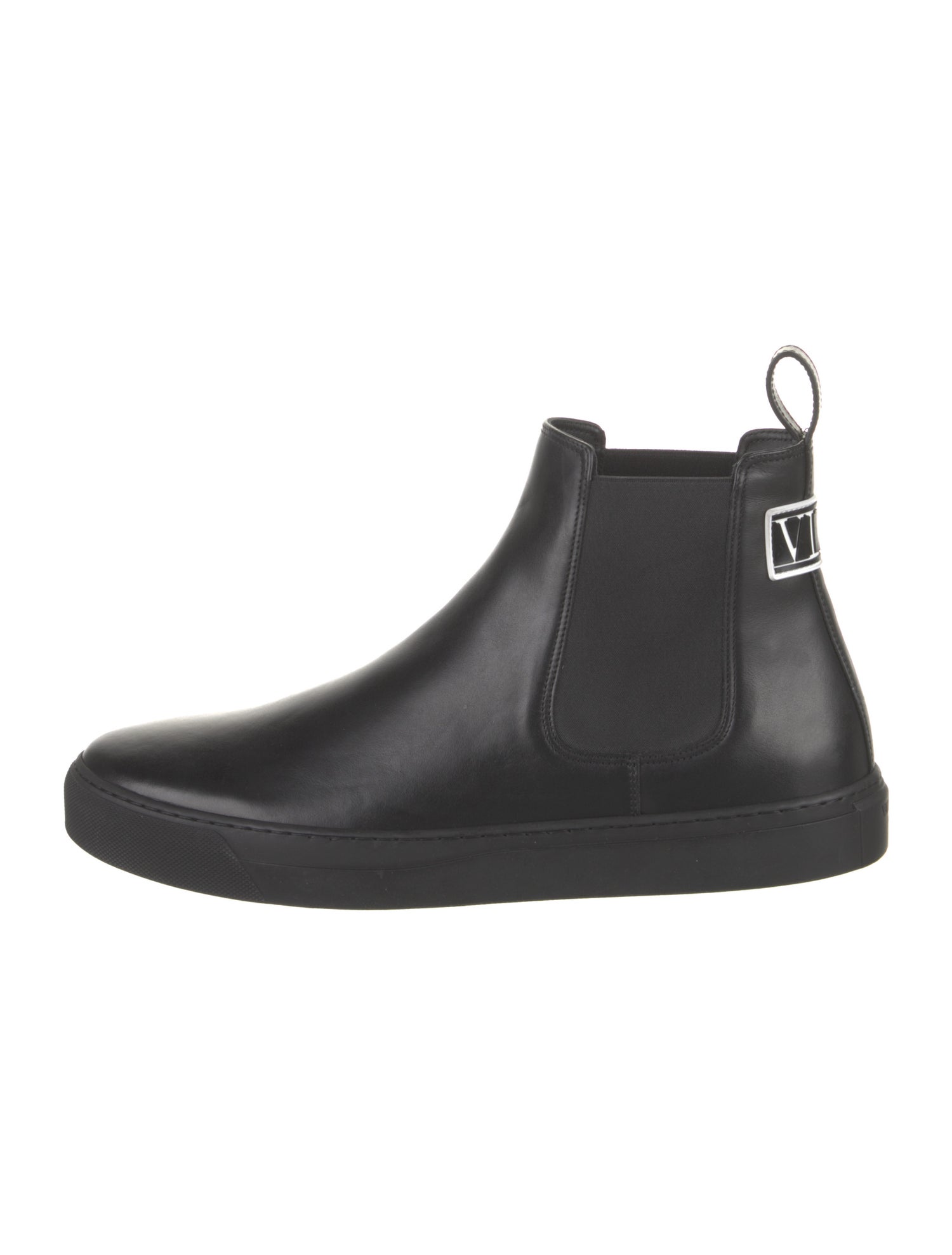 Valentino Leather Chelsea Boots