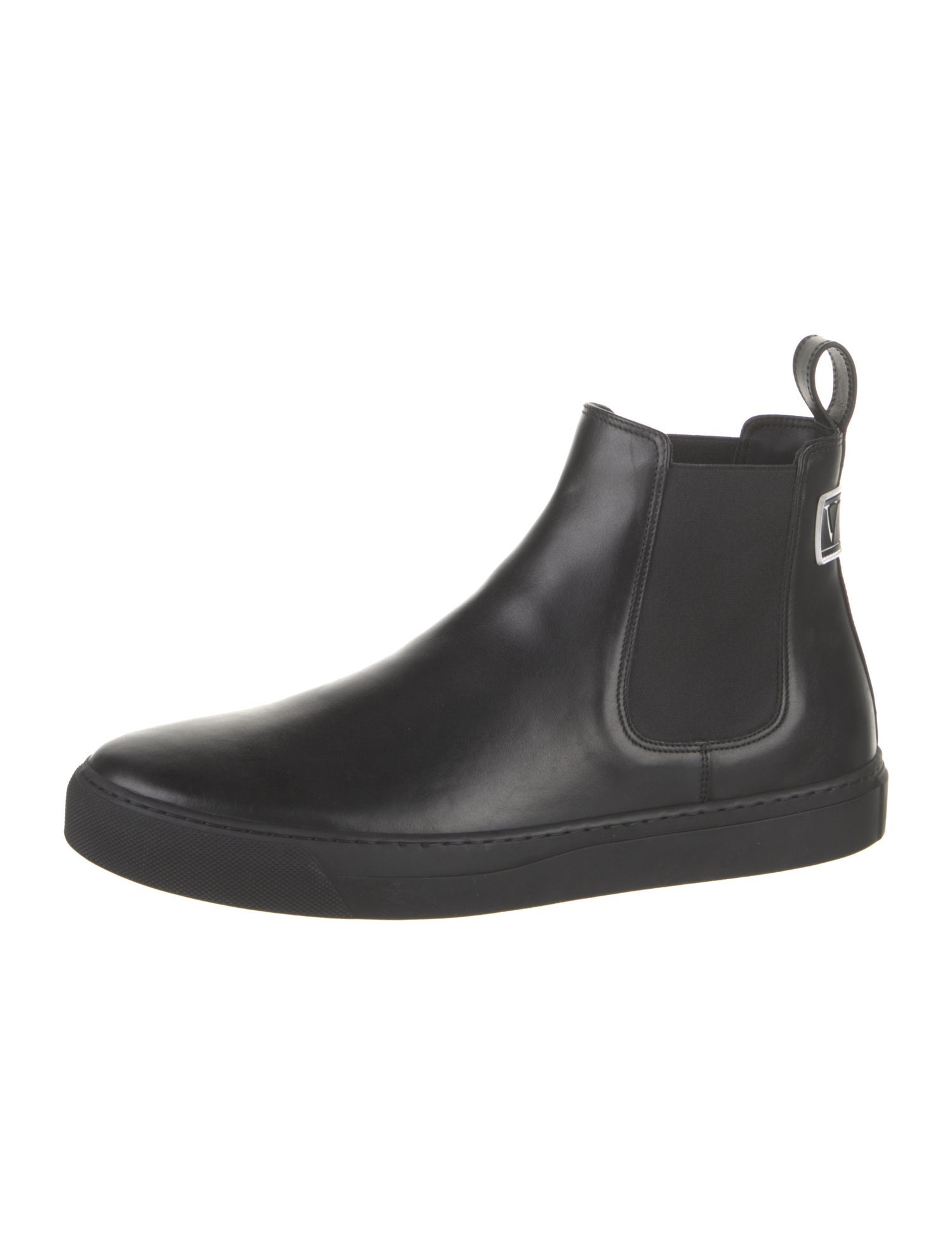 Valentino Leather Chelsea Boots