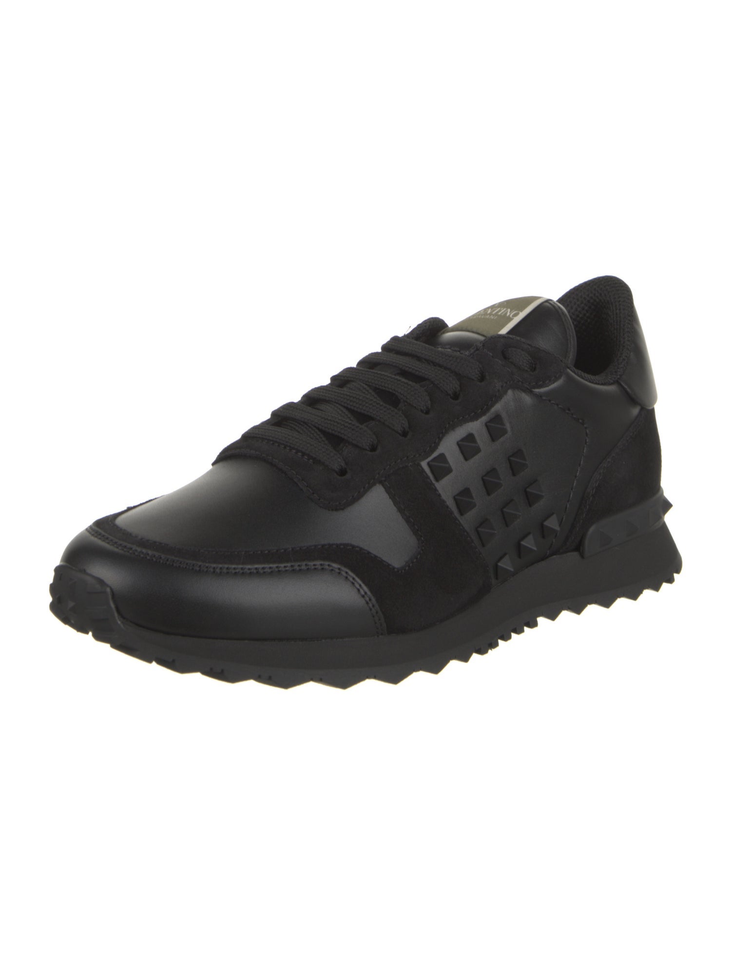 Valentino Canvas Studded Accents Sneakers