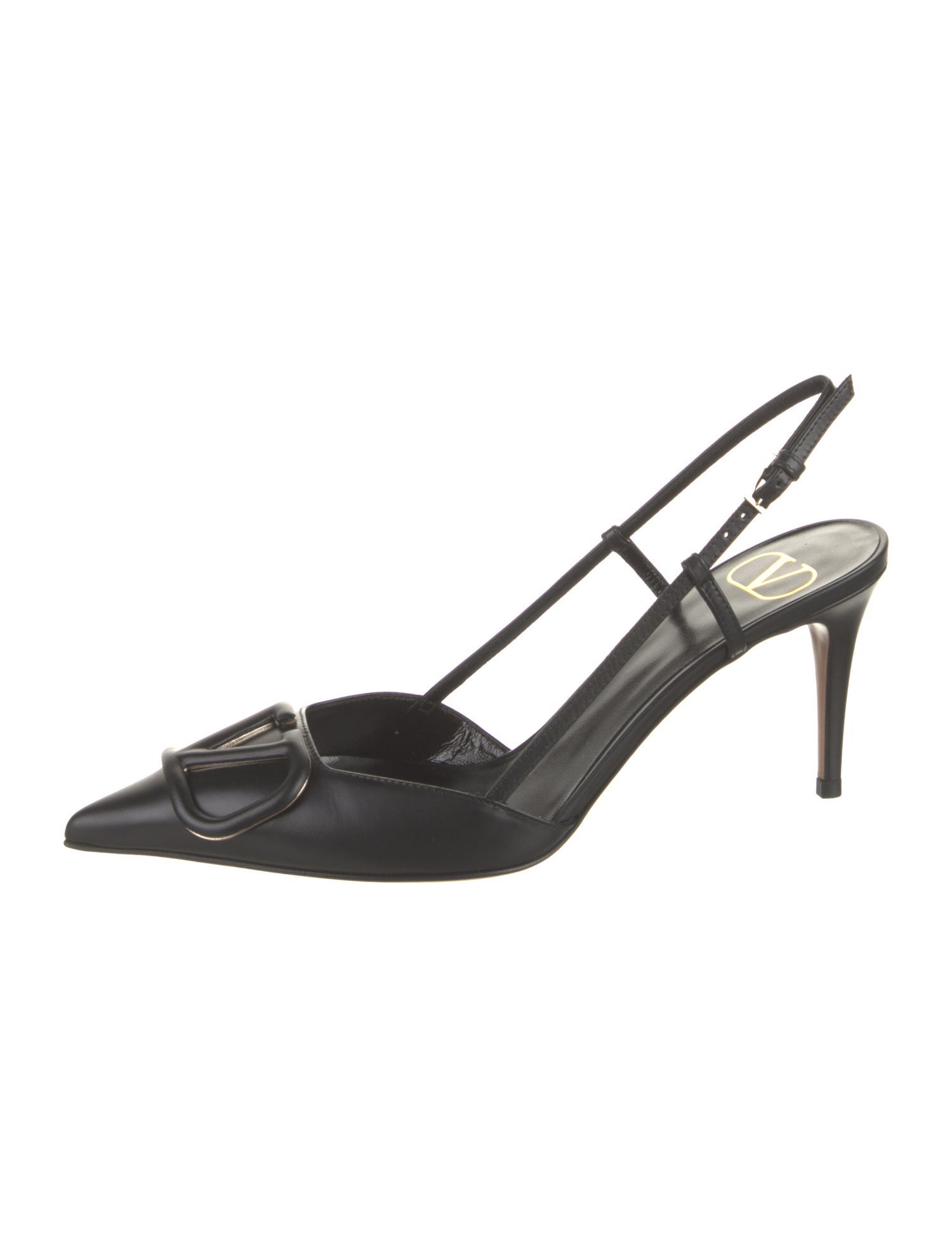 Valentino Leather Slingback Pumps