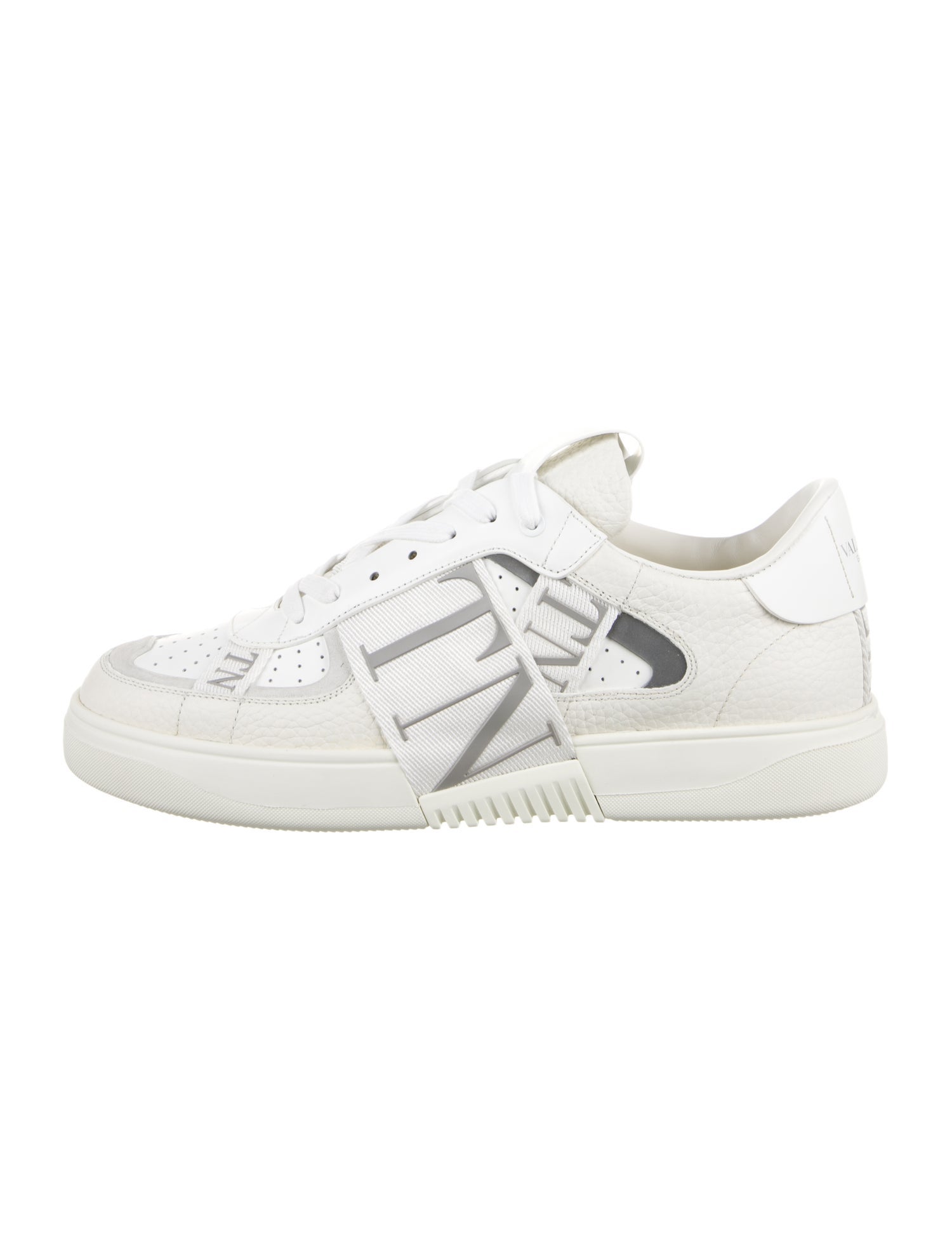 Valentino Leather Printed Sneakers w/ Tags