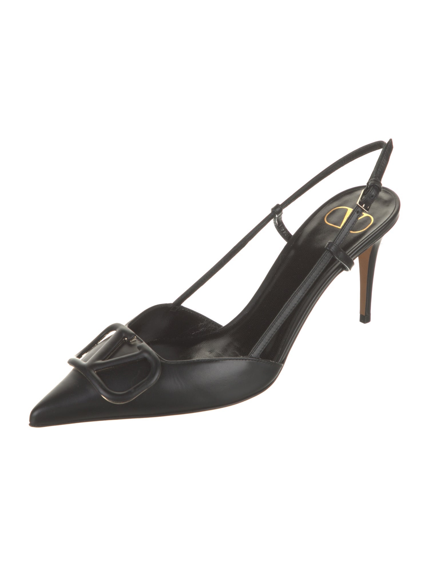 Valentino Leather Slingback Pumps