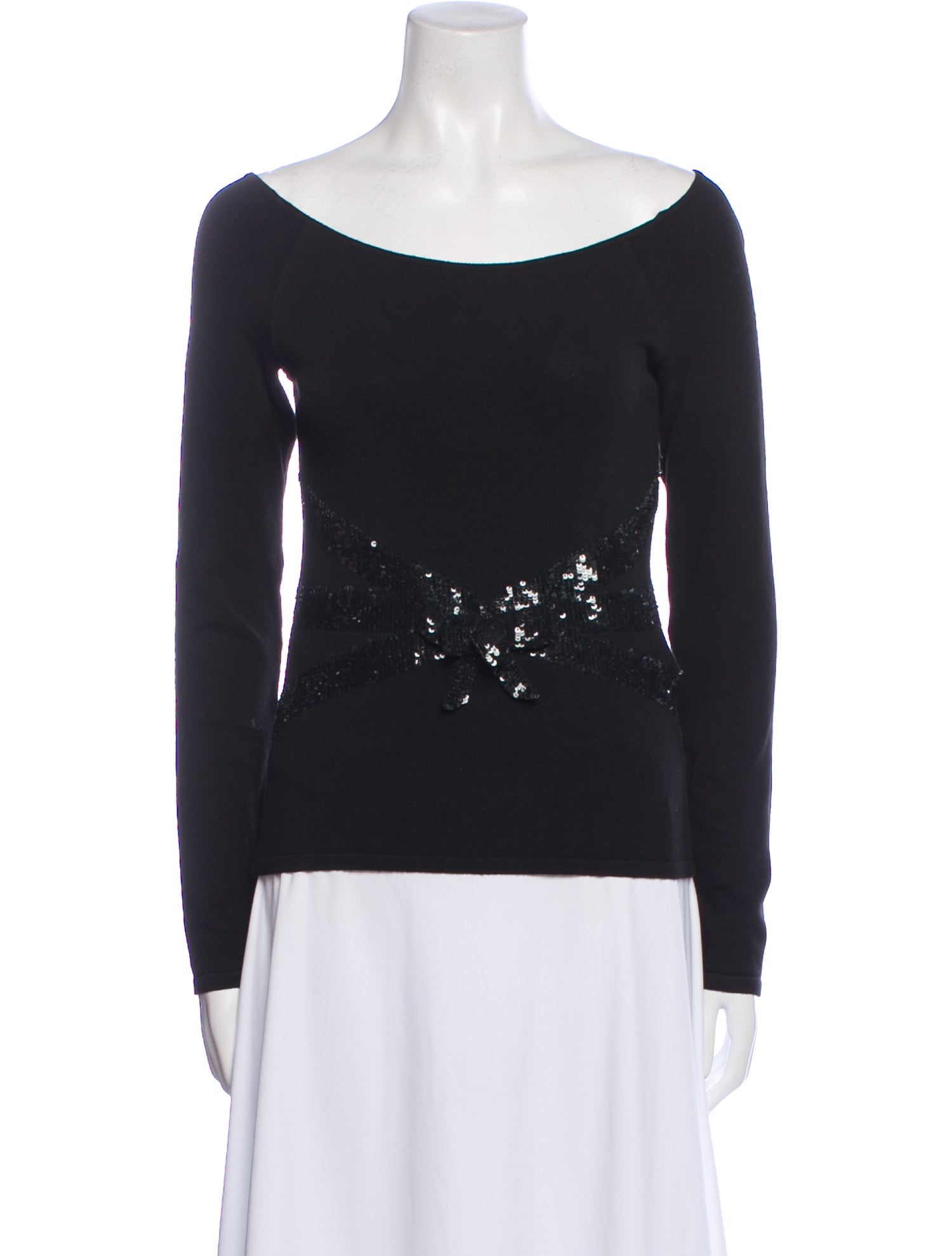 Valentino Vintage Bateau Neckline Sweater