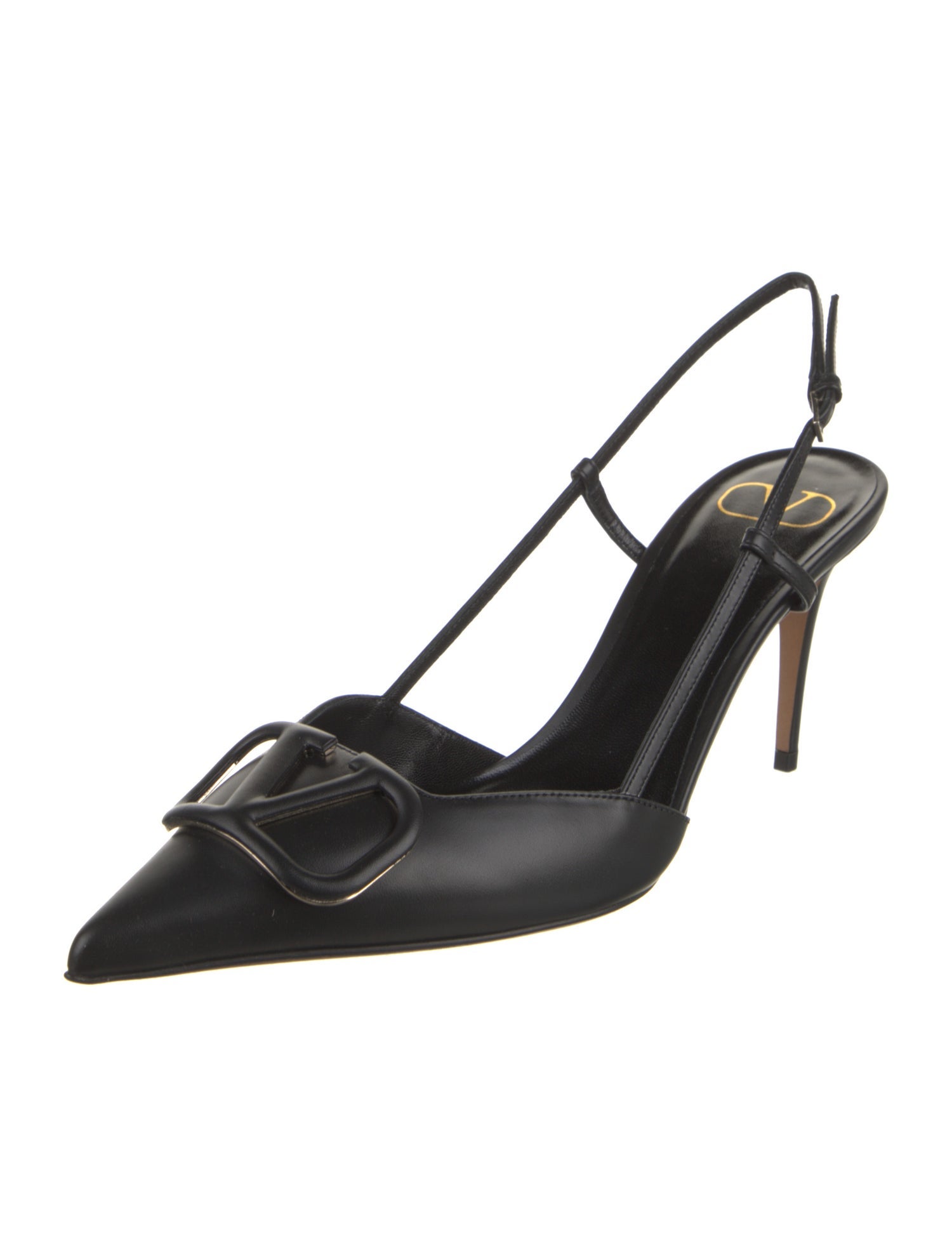 Valentino Leather Slingback Pumps w/ Tags
